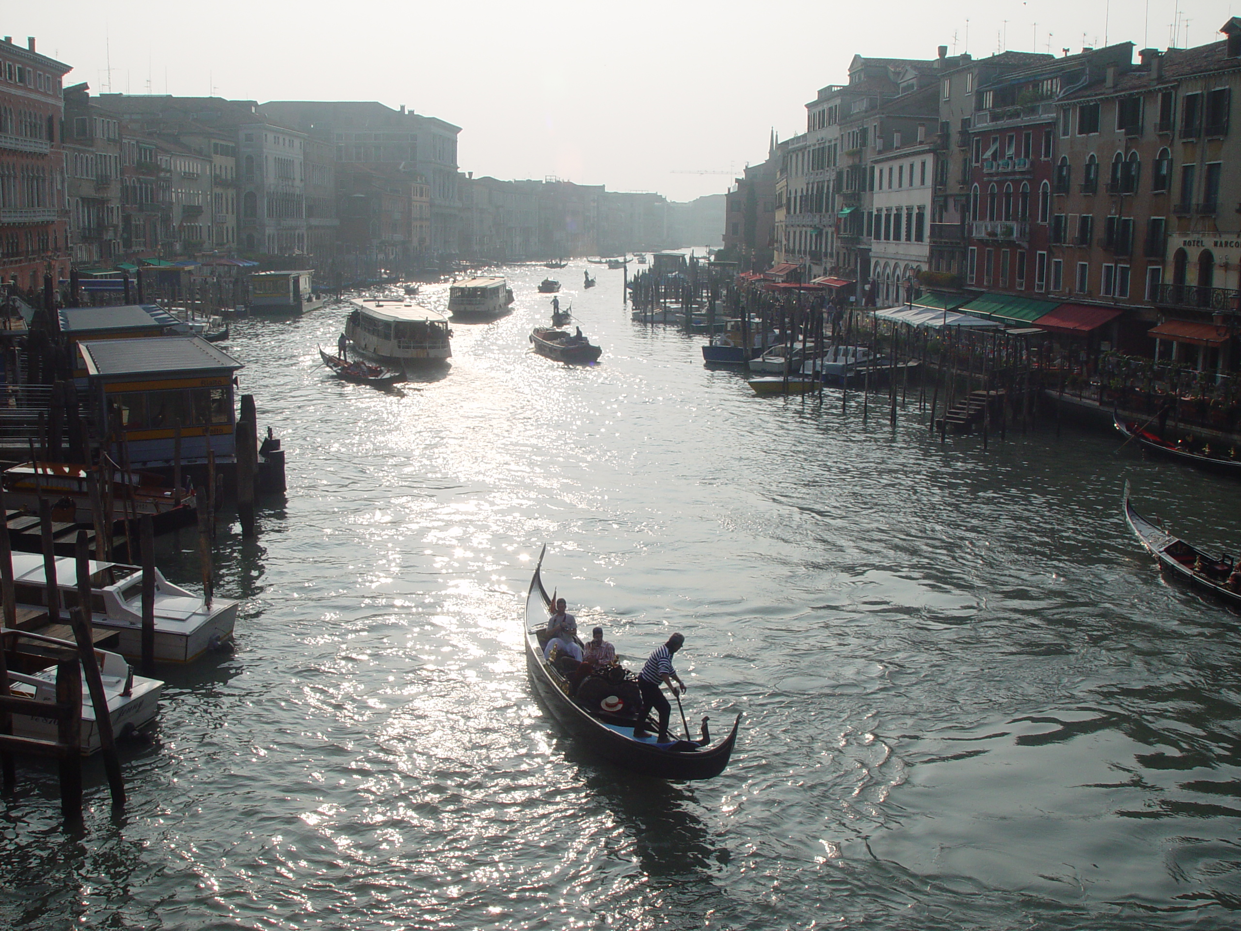 Europe Trip 2005 - Italy (Venice - Pigeons, St Mark's Basilica / Square / Clocktower, Gondola Ride, Gelato)