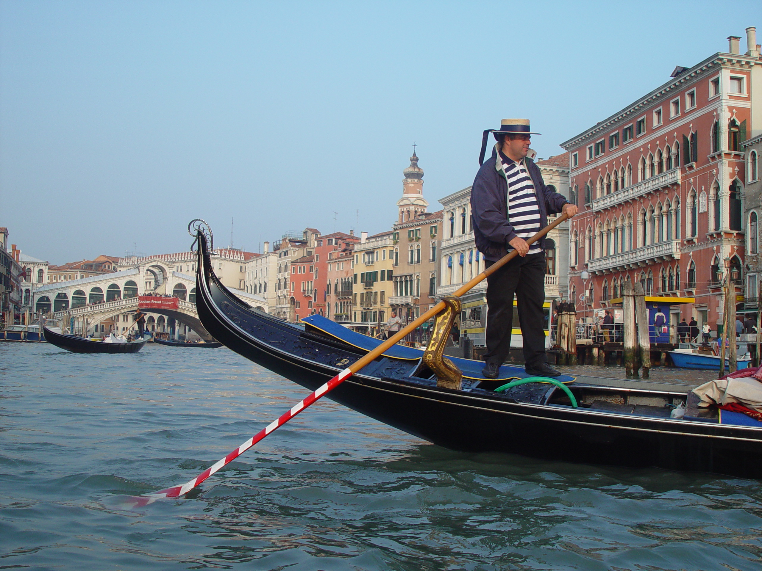 Europe Trip 2005 - Italy (Venice - Pigeons, St Mark's Basilica / Square / Clocktower, Gondola Ride, Gelato)