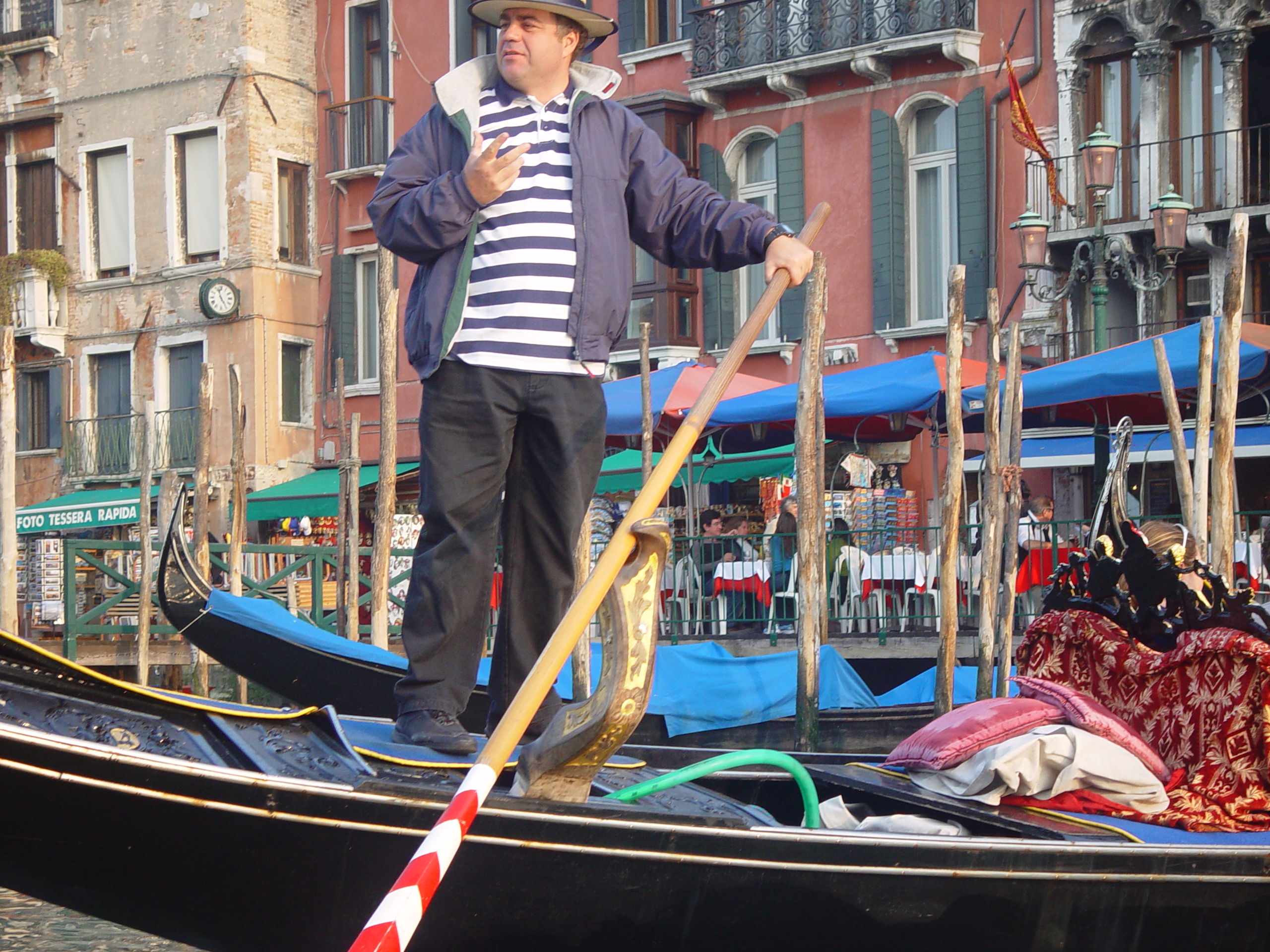Europe Trip 2005 - Italy (Venice - Pigeons, St Mark's Basilica / Square / Clocktower, Gondola Ride, Gelato)