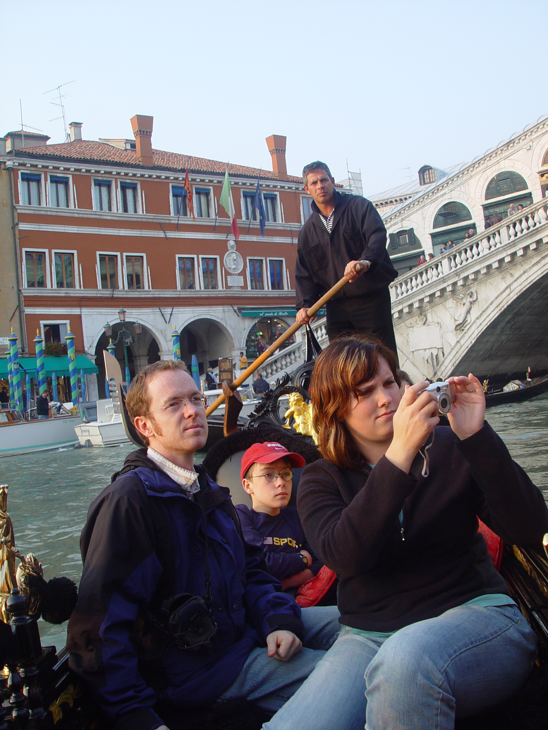 Europe Trip 2005 - Italy (Venice - Pigeons, St Mark's Basilica / Square / Clocktower, Gondola Ride, Gelato)