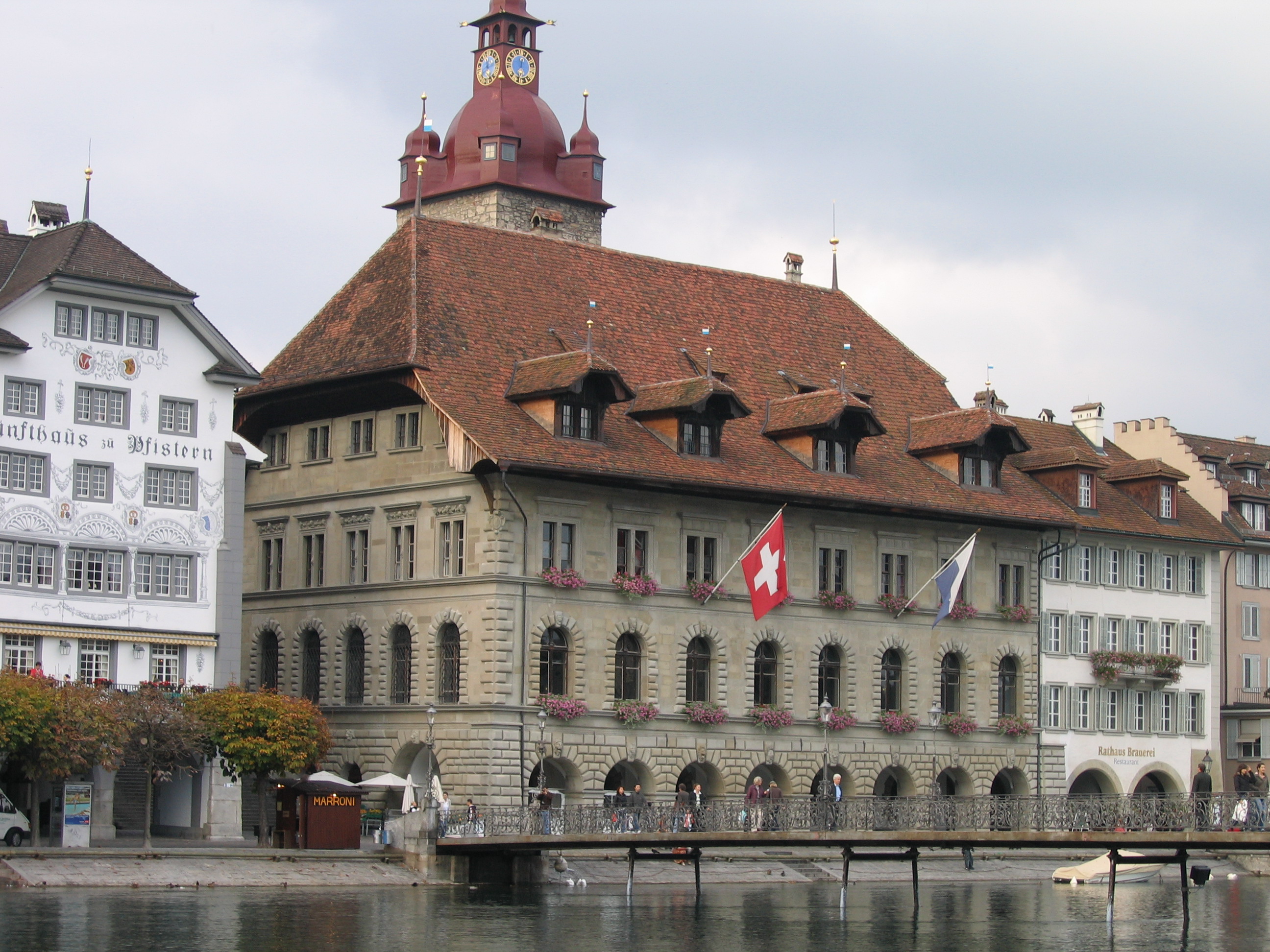 Europe Trip 2005 - Switzerland (Lucerne - The Lion Monument, Swiss Fondue, Scary Masks)