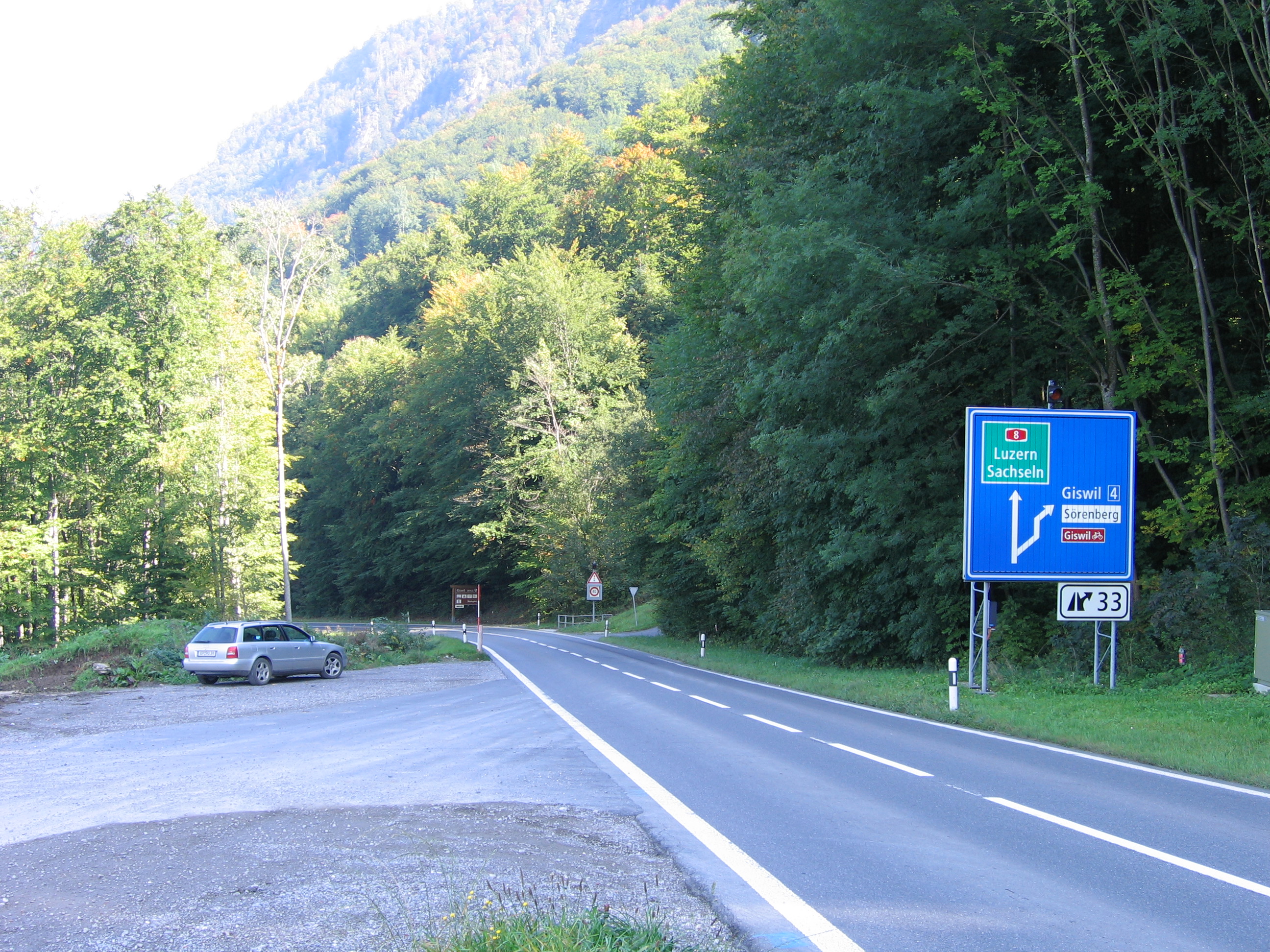 Europe Trip 2005 - Switzerland (Driving into the Alps)