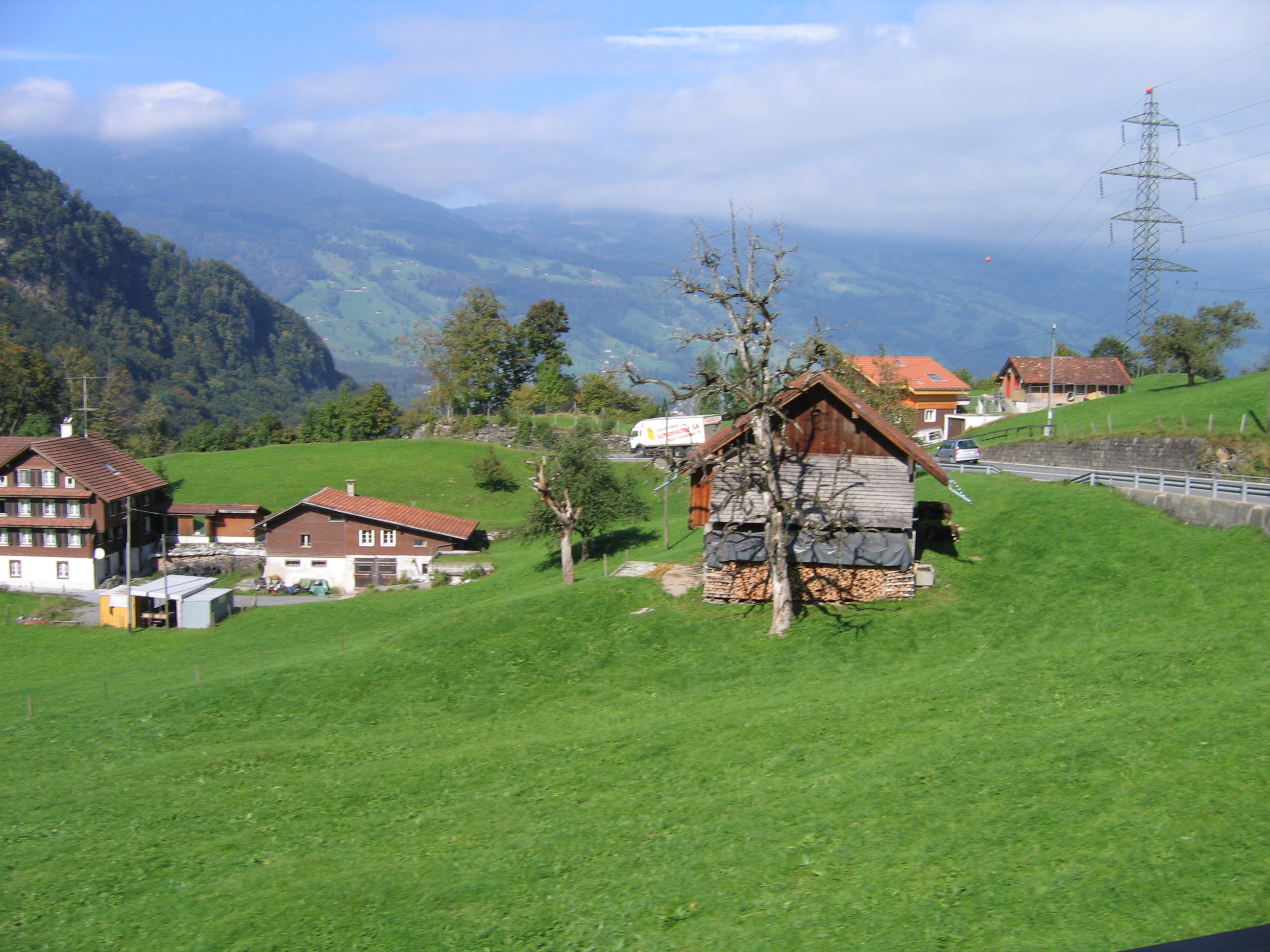 Europe Trip 2005 - Switzerland (Driving into the Alps)