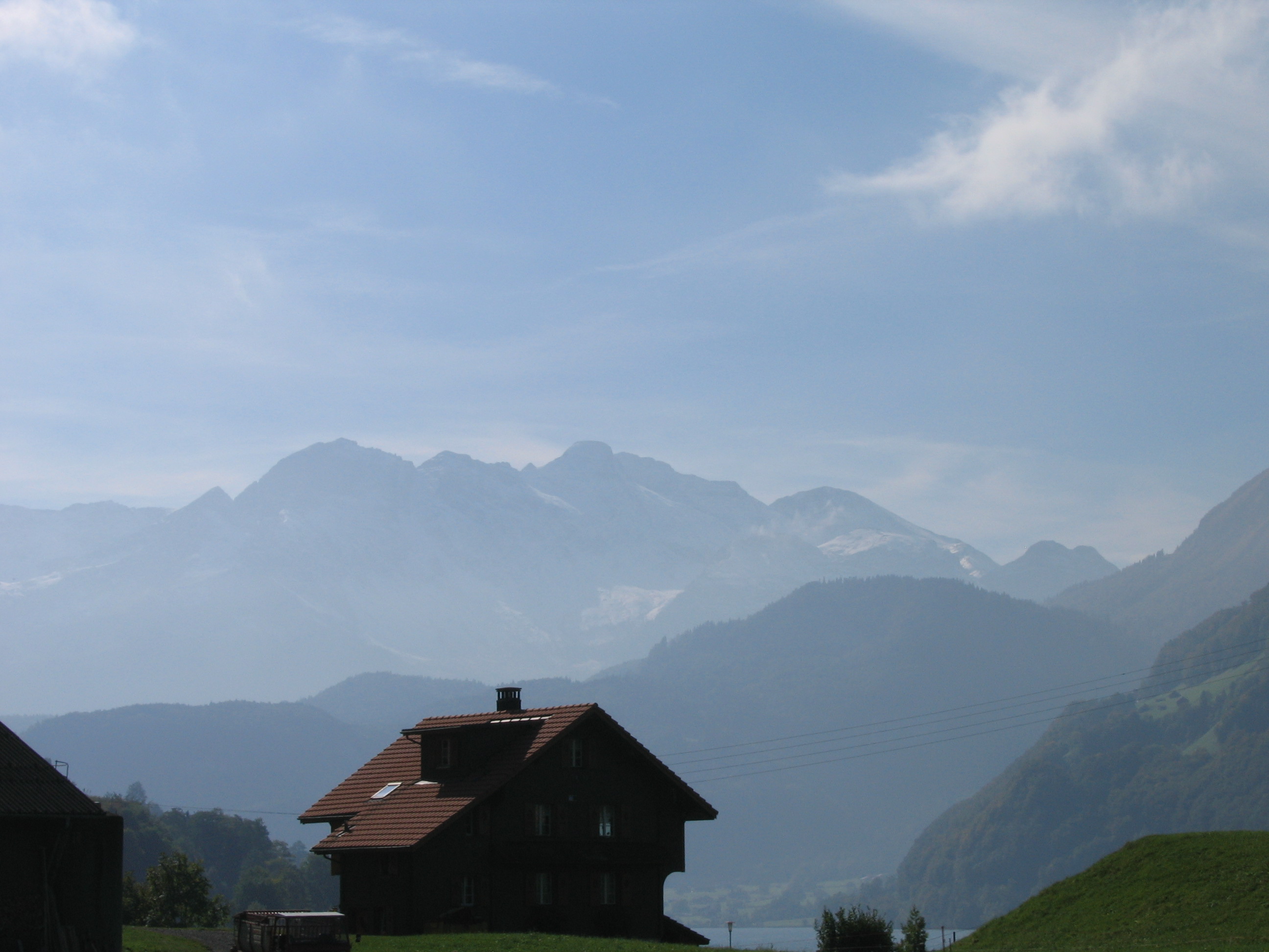 Europe Trip 2005 - Switzerland (Driving into the Alps)