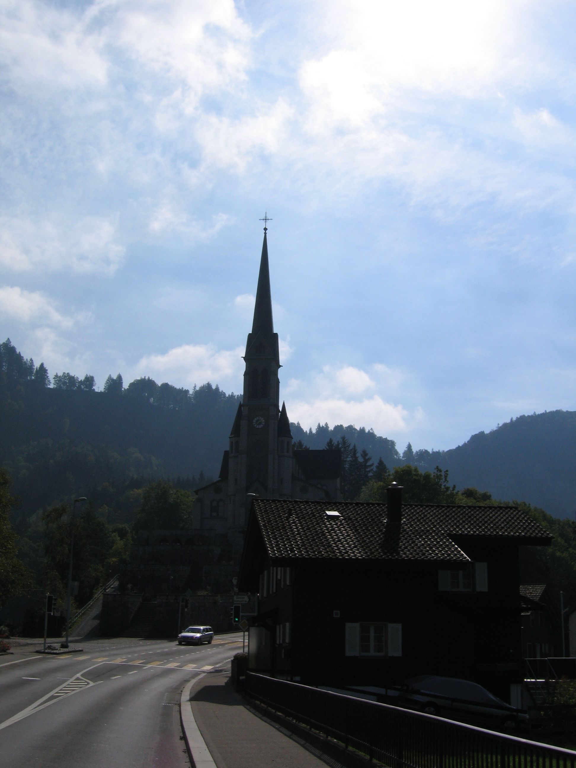 Europe Trip 2005 - Switzerland (Driving into the Alps)