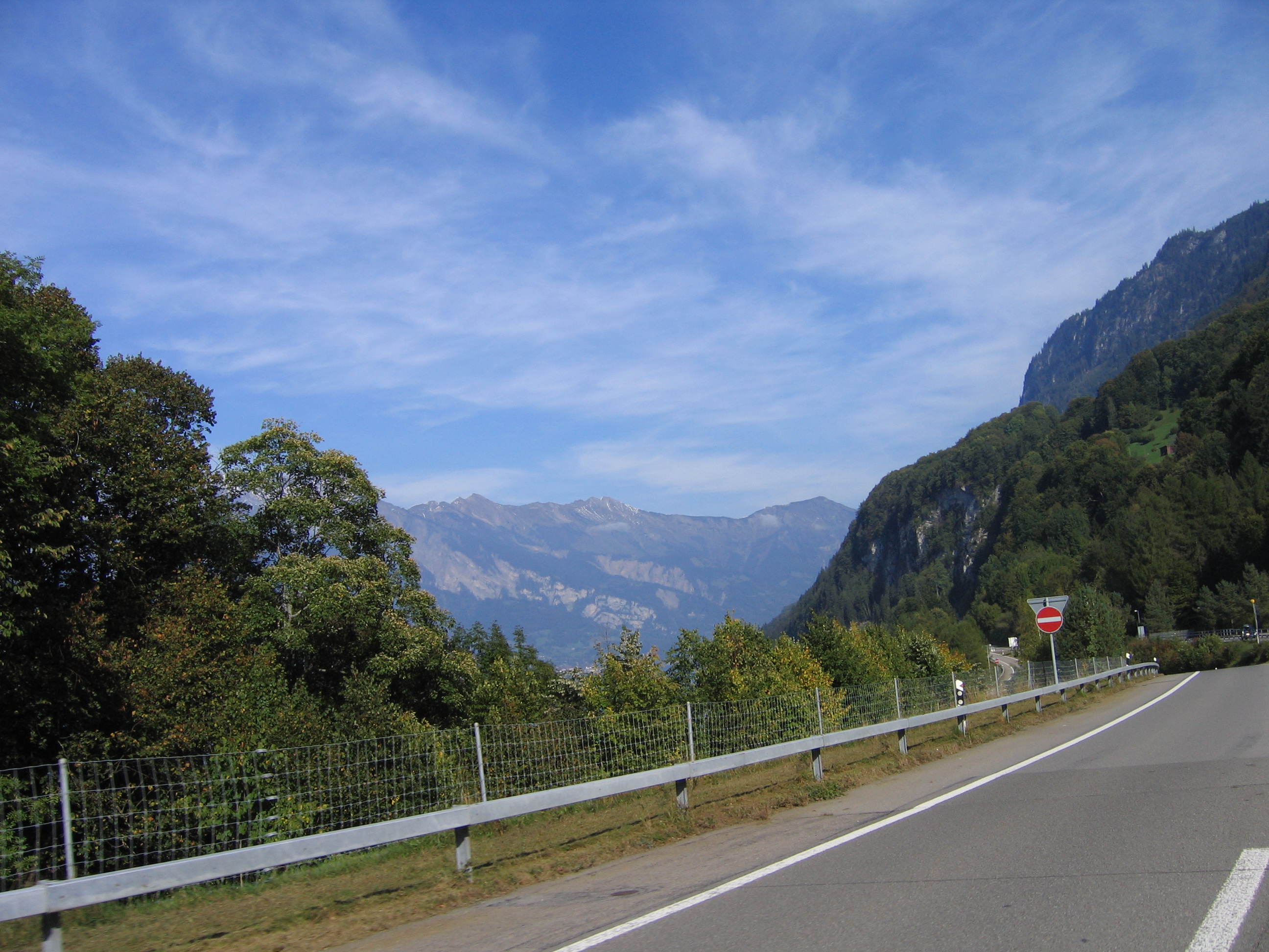 Europe Trip 2005 - Switzerland (Driving into the Alps)