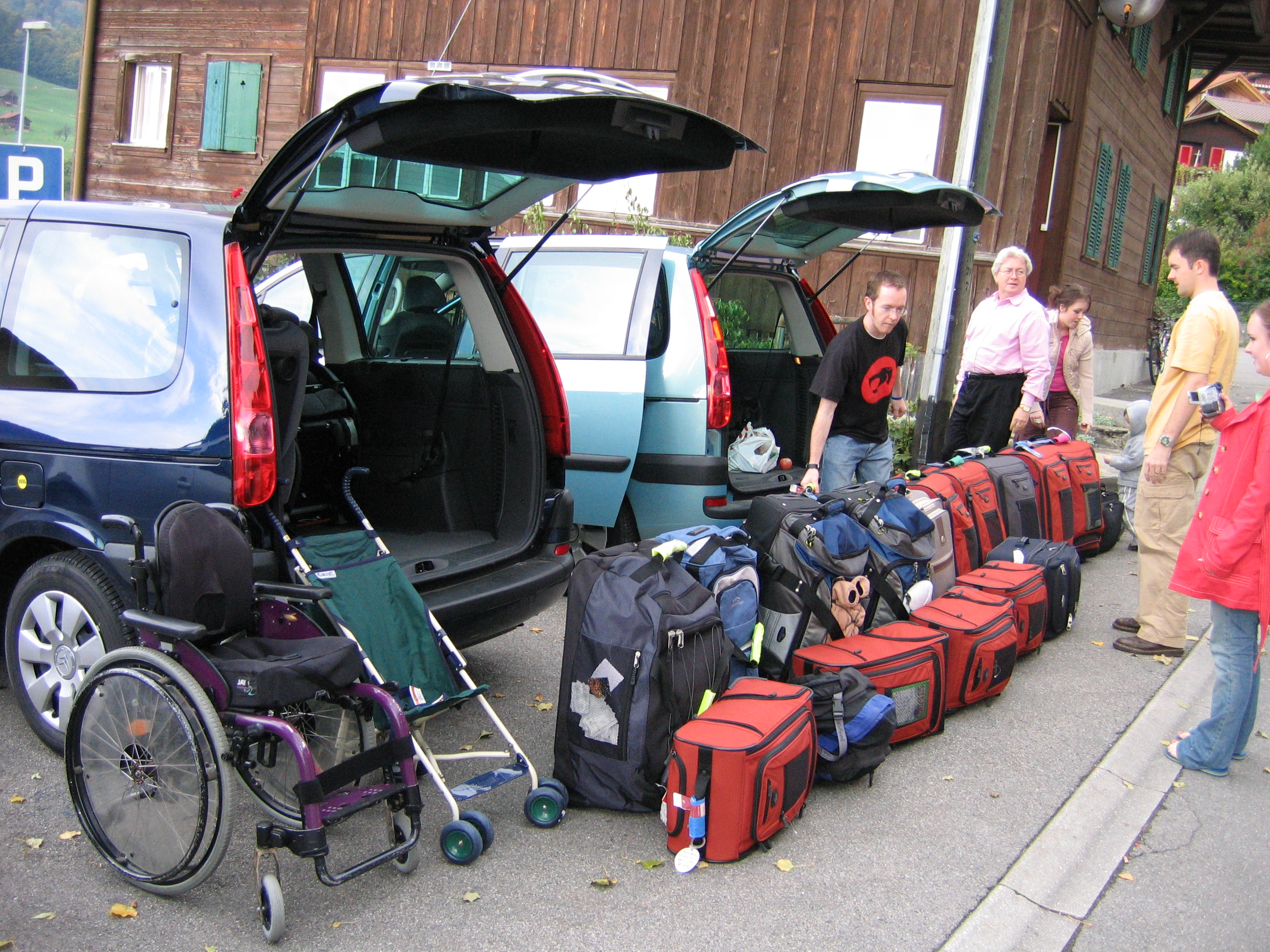 Europe Trip 2005 - Switzerland (Sigisvil - Lodge in the Alps, Swiss Cow Bells, Waterfall Hike, German Potato Salad, Spaetzle)