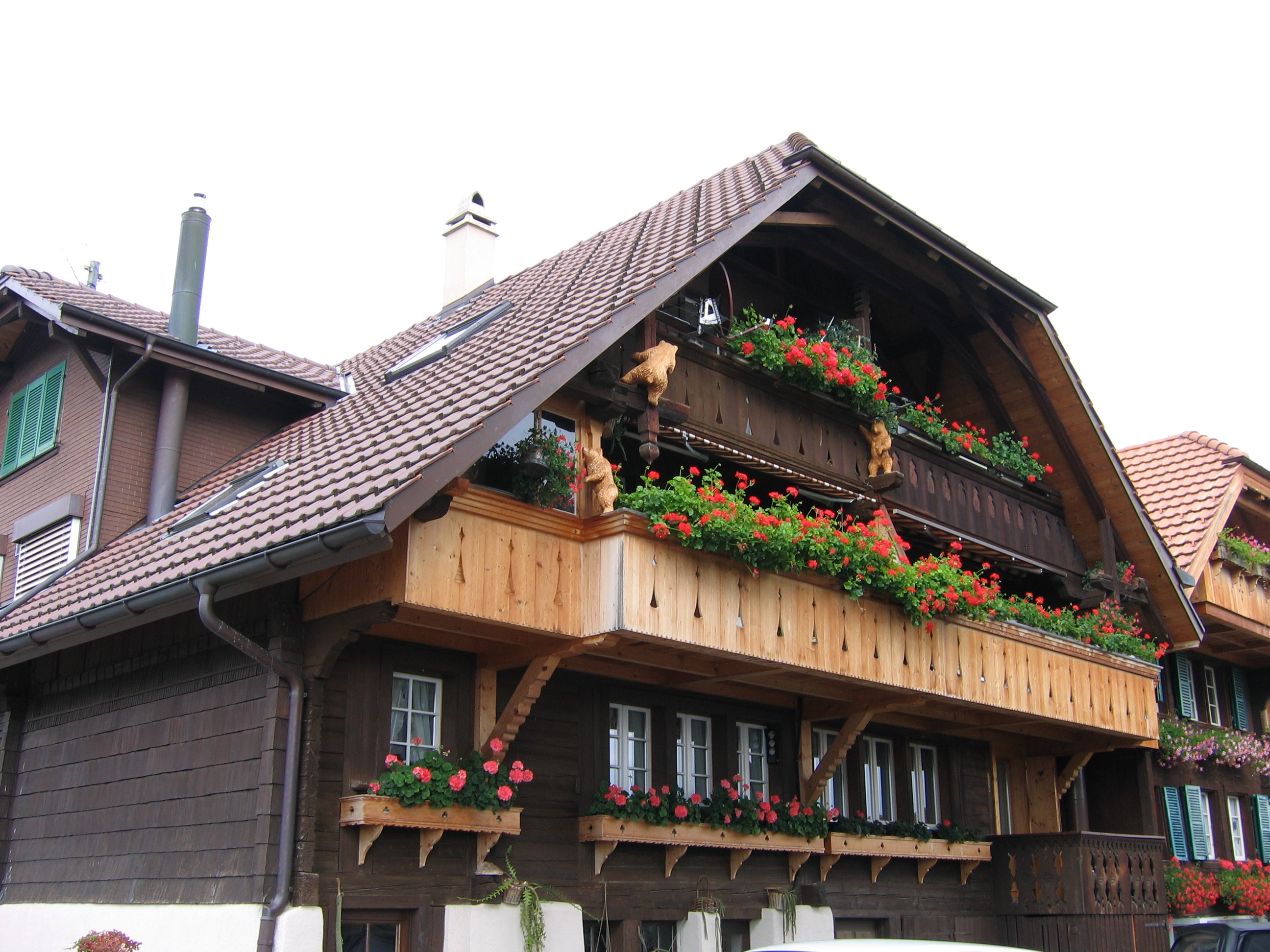 Europe Trip 2005 - Switzerland (Sigisvil - Lodge in the Alps, Swiss Cow Bells, Waterfall Hike, German Potato Salad, Spaetzle)