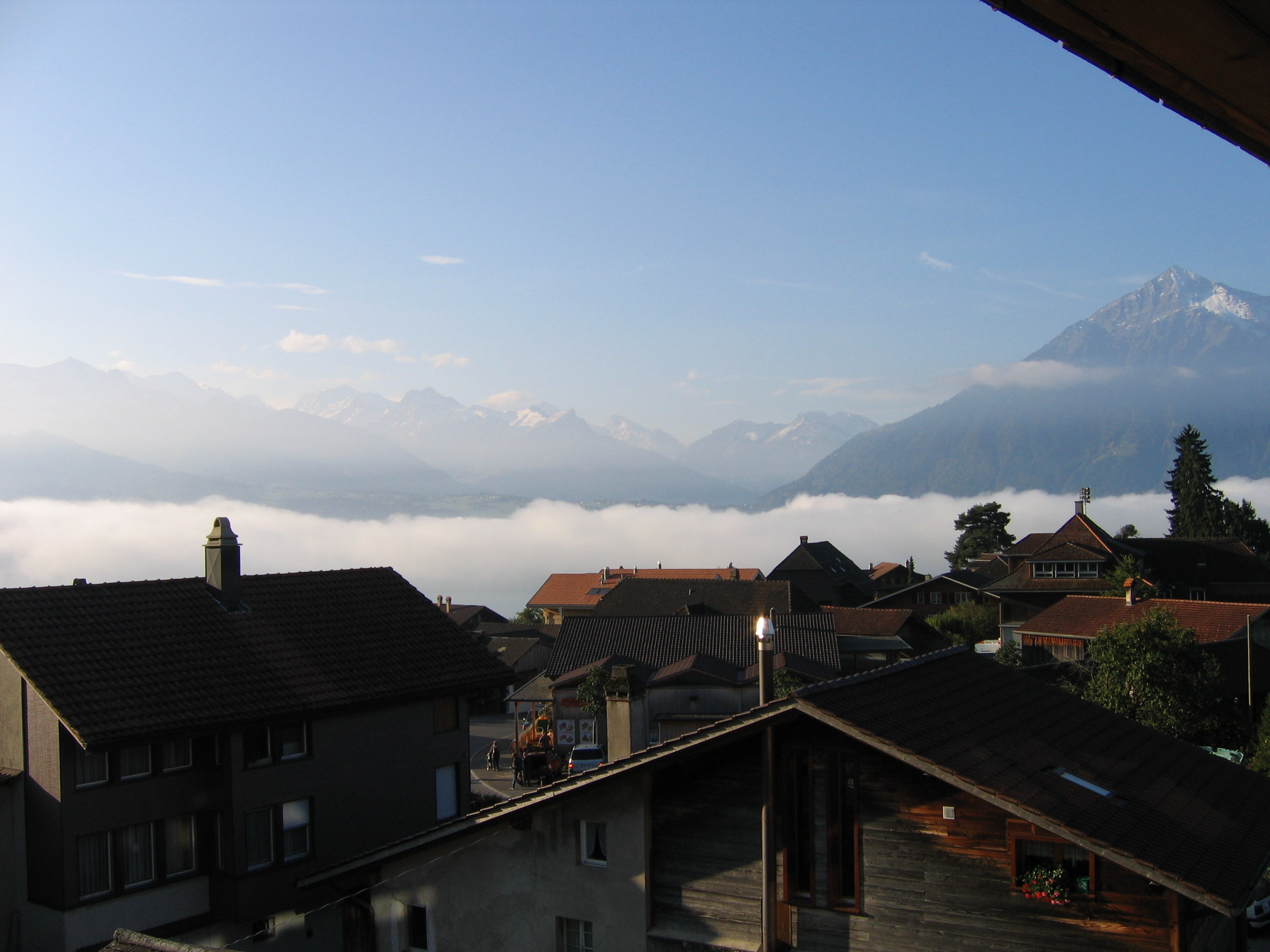 Europe Trip 2005 - Switzerland (Sigisvil - Lodge in the Alps, Swiss Cow Bells, Waterfall Hike, German Potato Salad, Spaetzle)