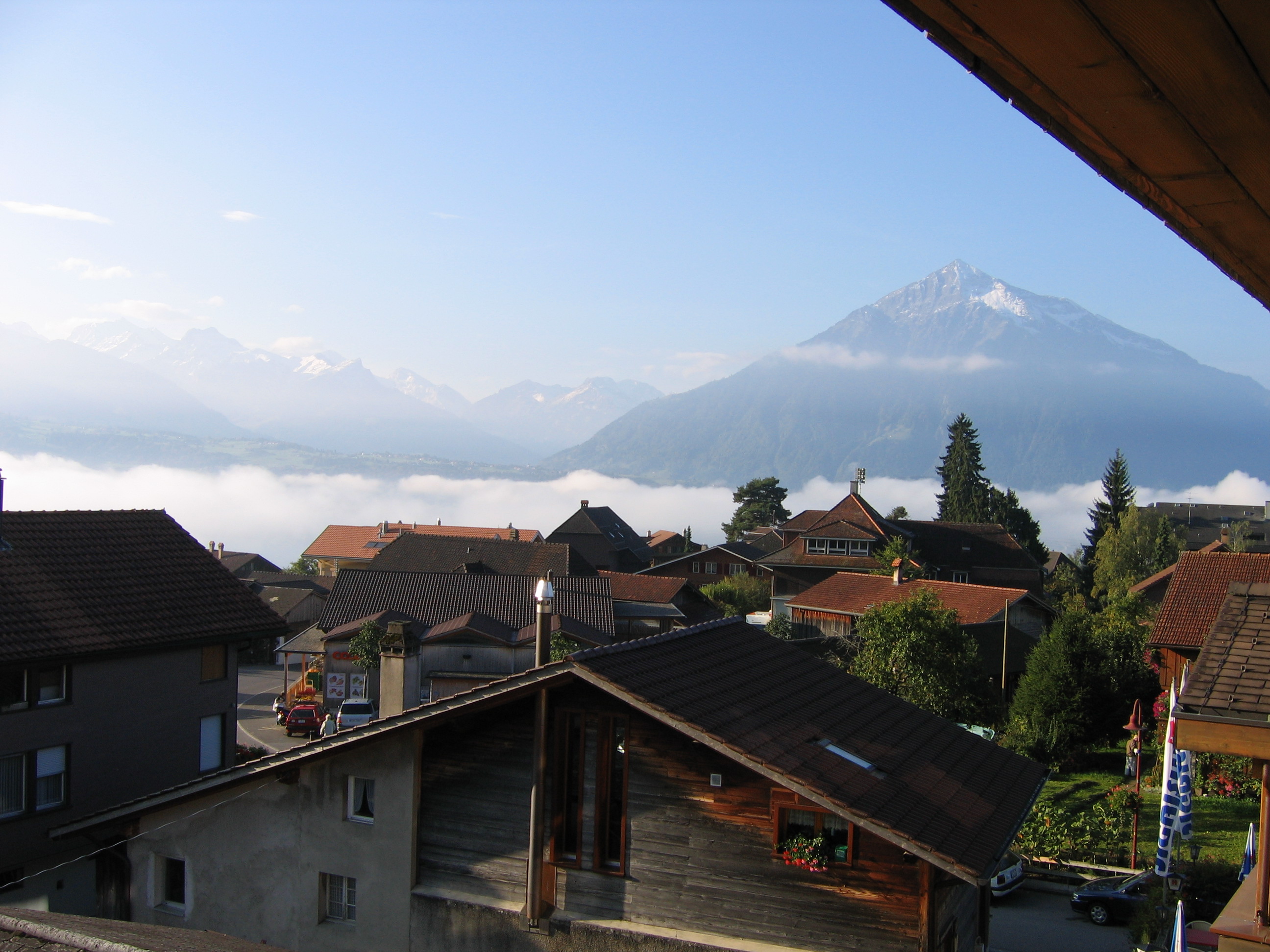 Europe Trip 2005 - Switzerland (Sigisvil - Lodge in the Alps, Swiss Cow Bells, Waterfall Hike, German Potato Salad, Spaetzle)