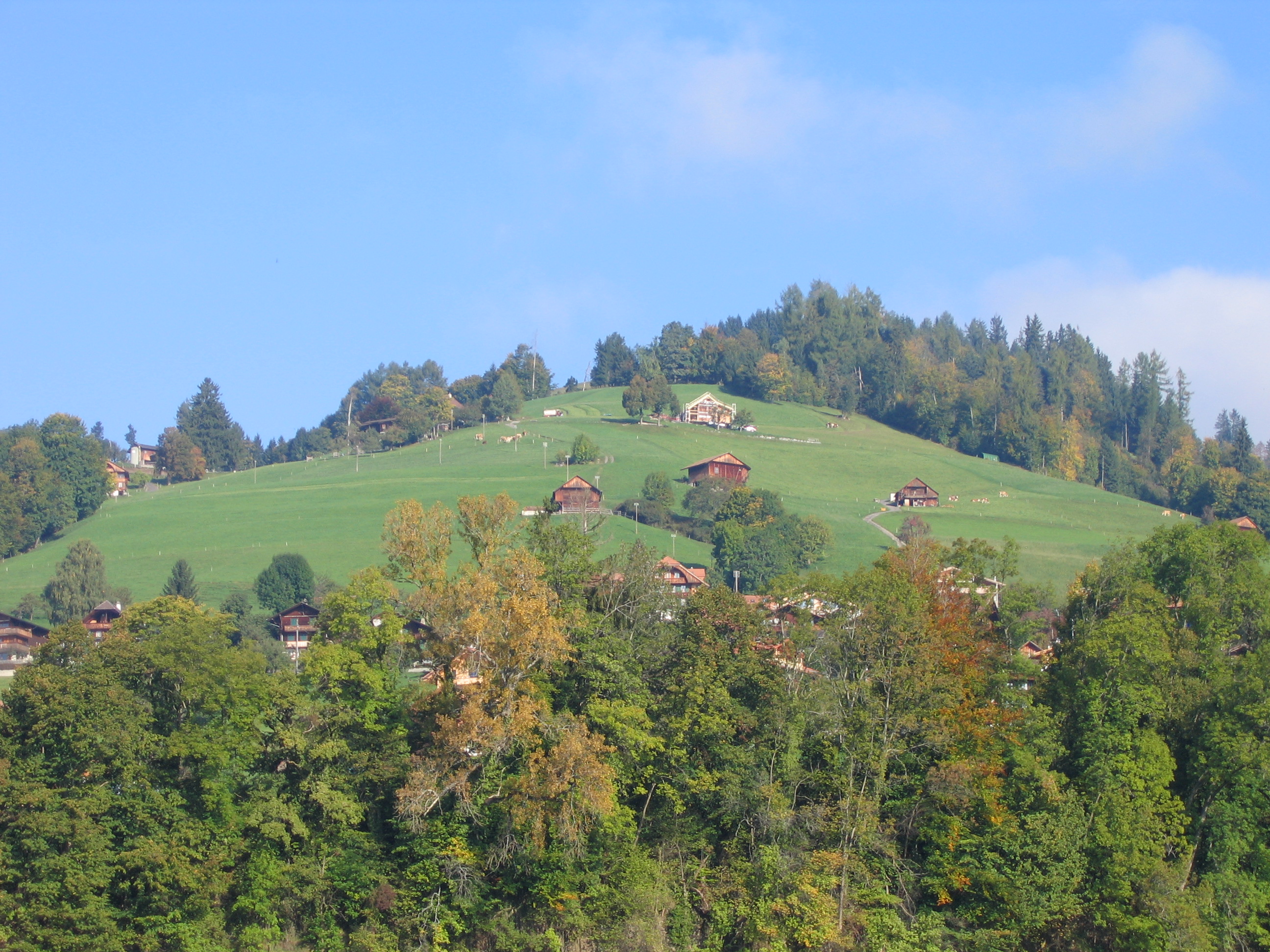 Europe Trip 2005 - Switzerland (Sigisvil - Lodge in the Alps, Swiss Cow Bells, Waterfall Hike, German Potato Salad, Spaetzle)
