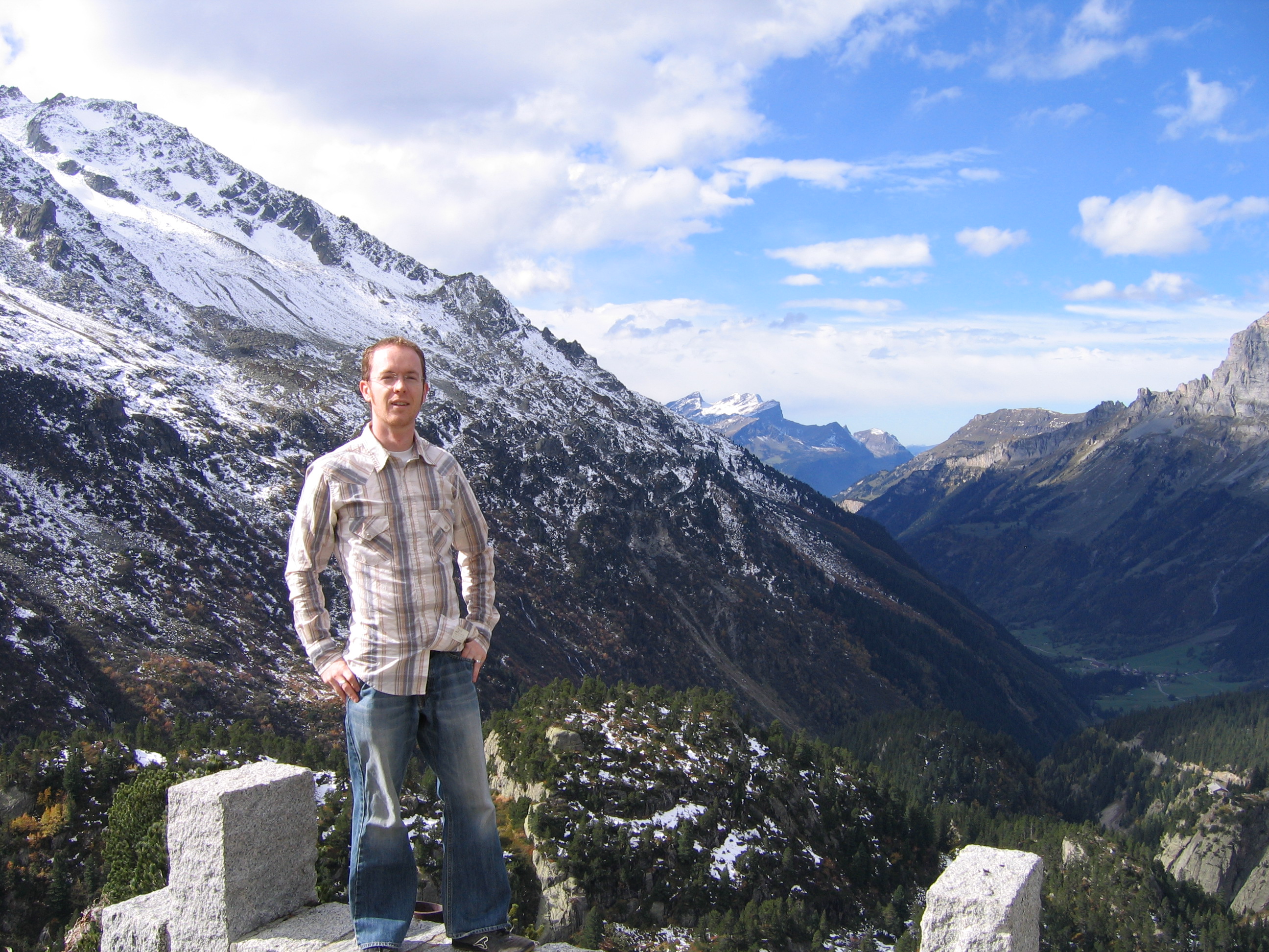 Europe Trip 2005 - Switzerland (Driving Over the Alps to Italy (Susten Pass), Playing in the Snow, Swiss Rest Stop Toilet)