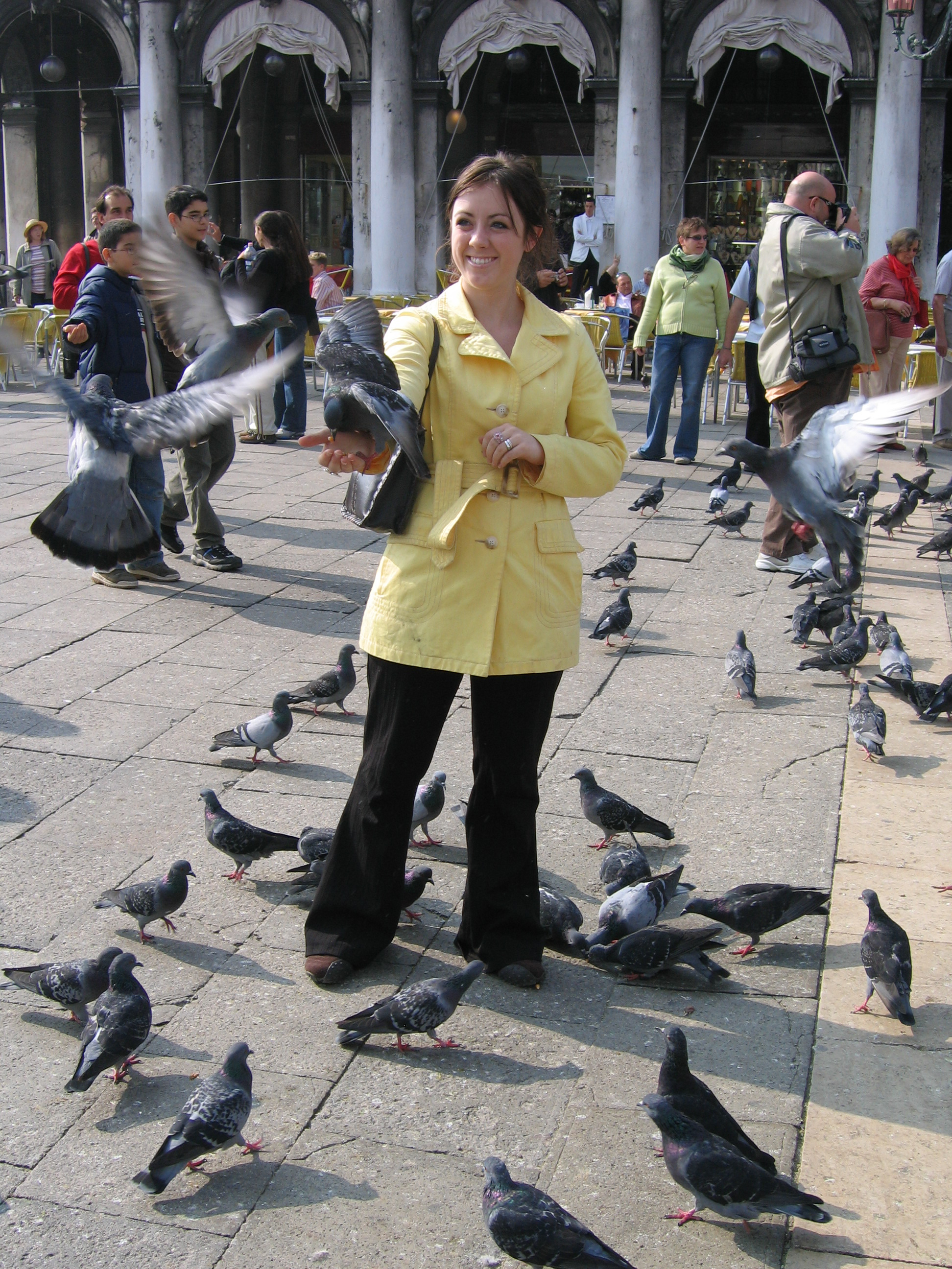 Europe Trip 2005 - Italy (Venice - Pigeons, St Mark's Basilica / Square / Clocktower, Gondola Ride, Gelato)