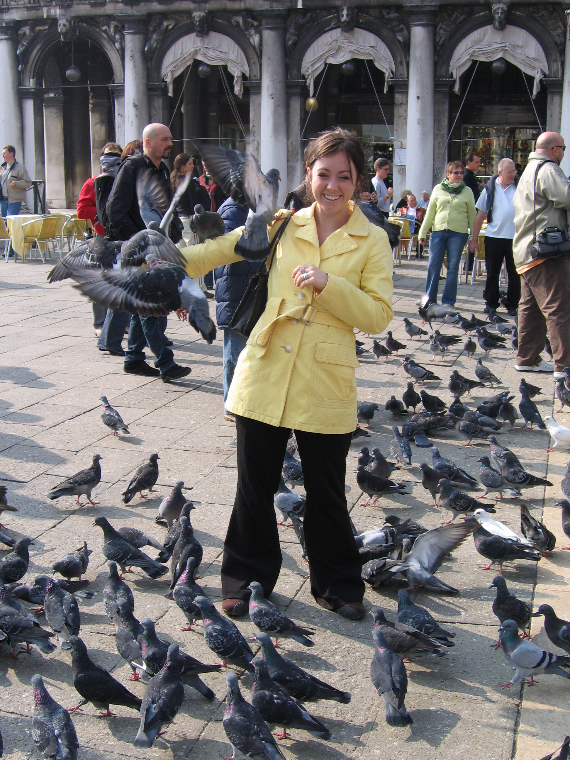 Europe Trip 2005 - Italy (Venice - Pigeons, St Mark's Basilica / Square / Clocktower, Gondola Ride, Gelato)