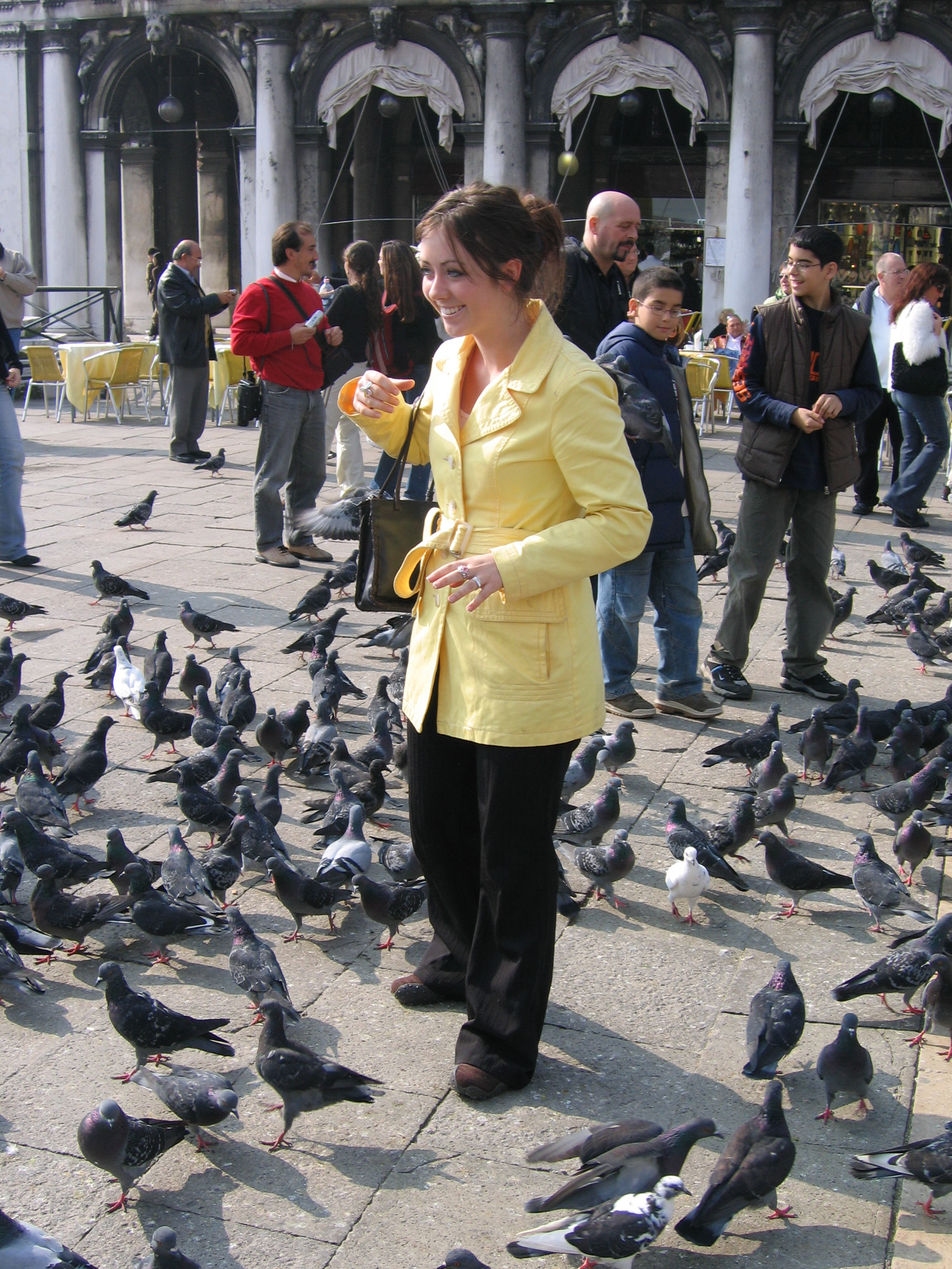 Europe Trip 2005 - Italy (Venice - Pigeons, St Mark's Basilica / Square / Clocktower, Gondola Ride, Gelato)