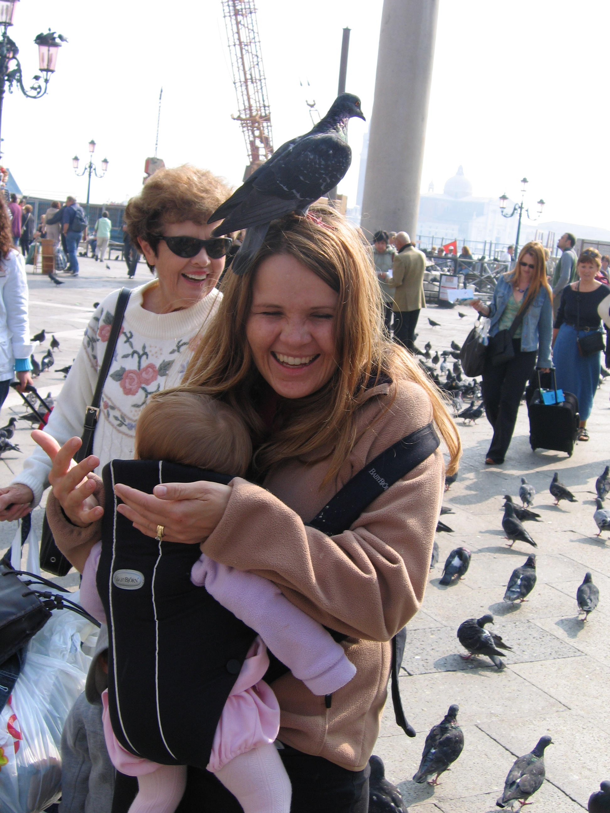 Europe Trip 2005 - Italy (Venice - Pigeons, St Mark's Basilica / Square / Clocktower, Gondola Ride, Gelato)