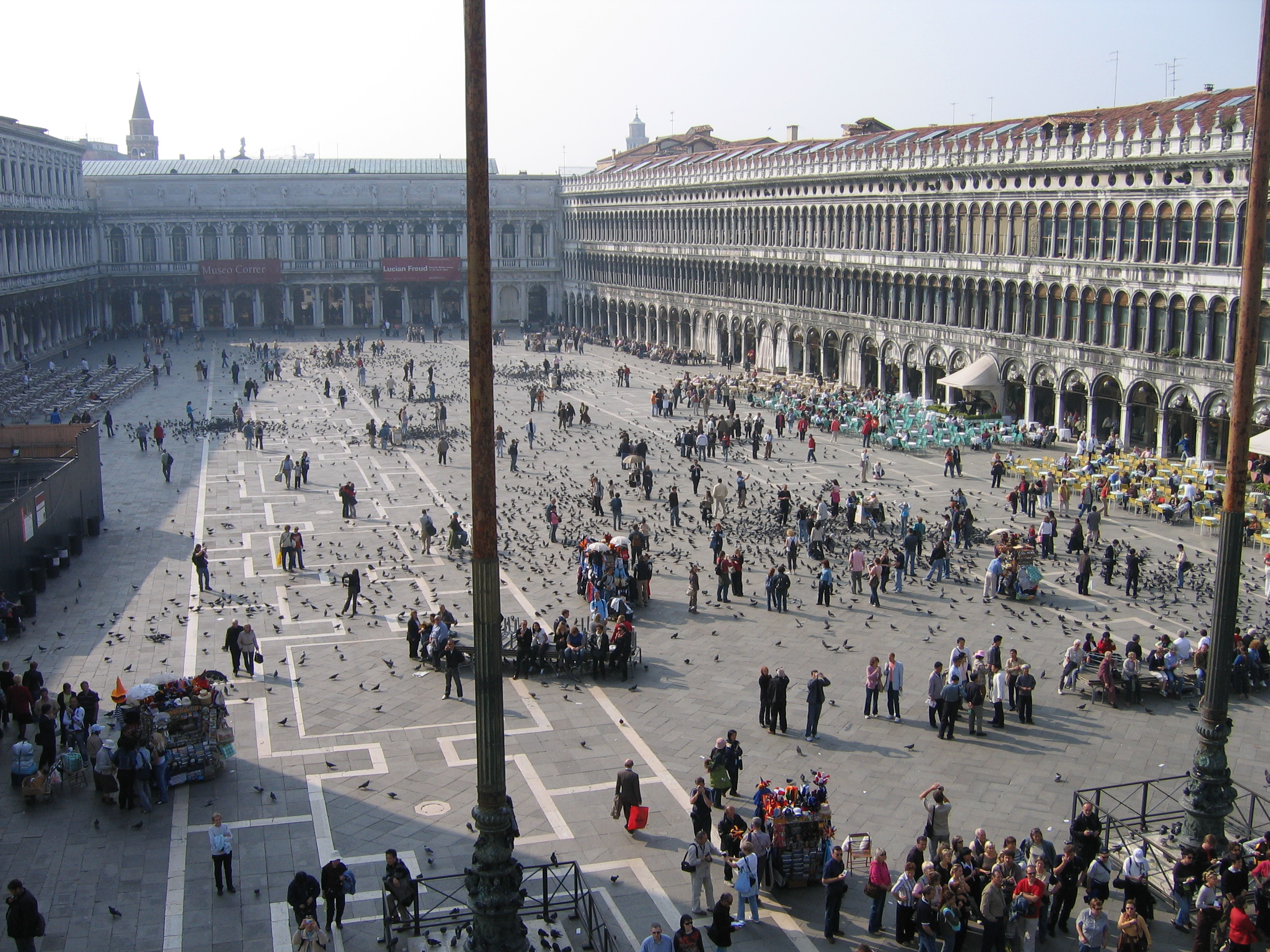 Europe Trip 2005 - Italy (Venice - Pigeons, St Mark's Basilica / Square / Clocktower, Gondola Ride, Gelato)