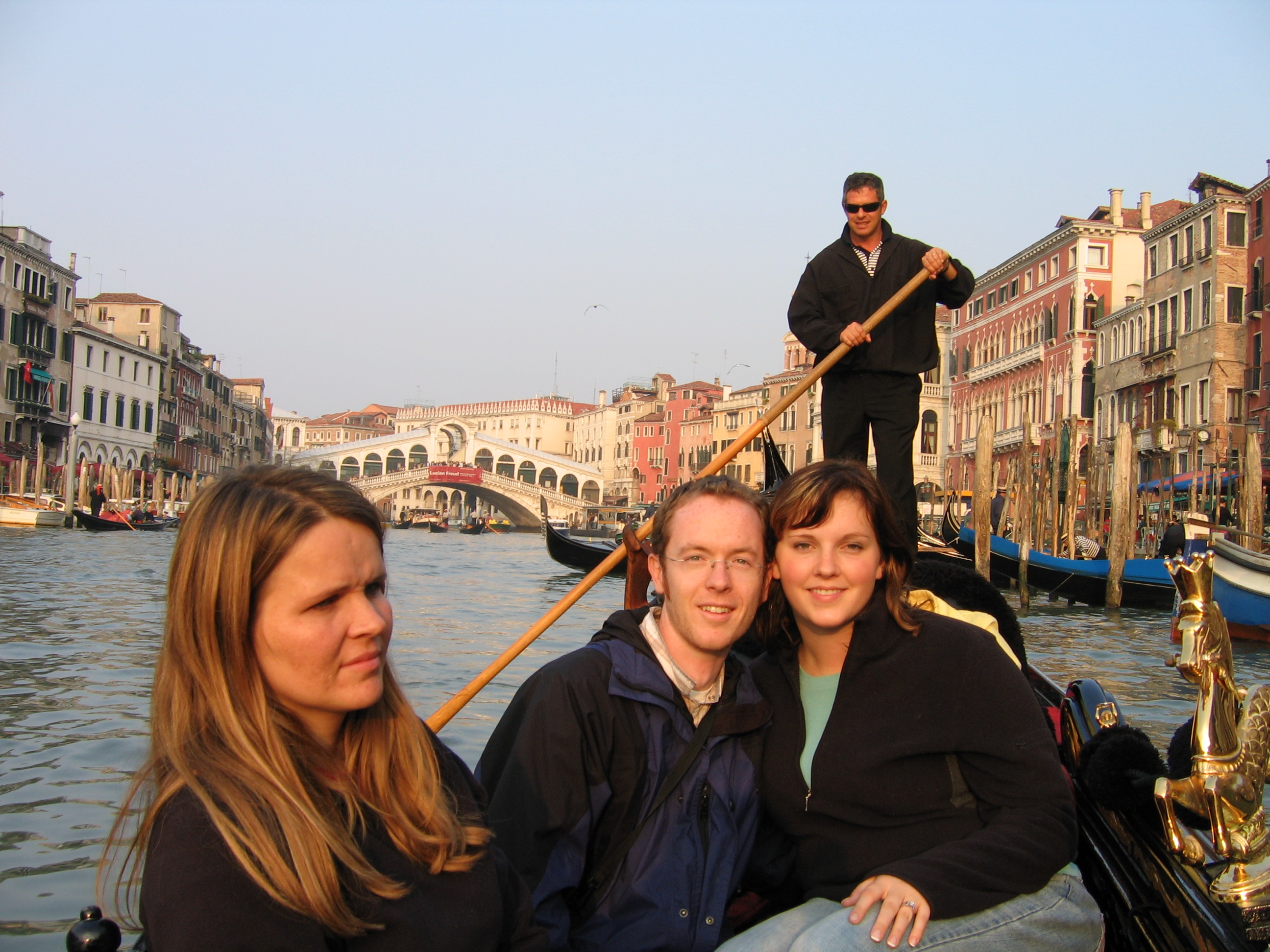 Europe Trip 2005 - Italy (Venice - Pigeons, St Mark's Basilica / Square / Clocktower, Gondola Ride, Gelato)