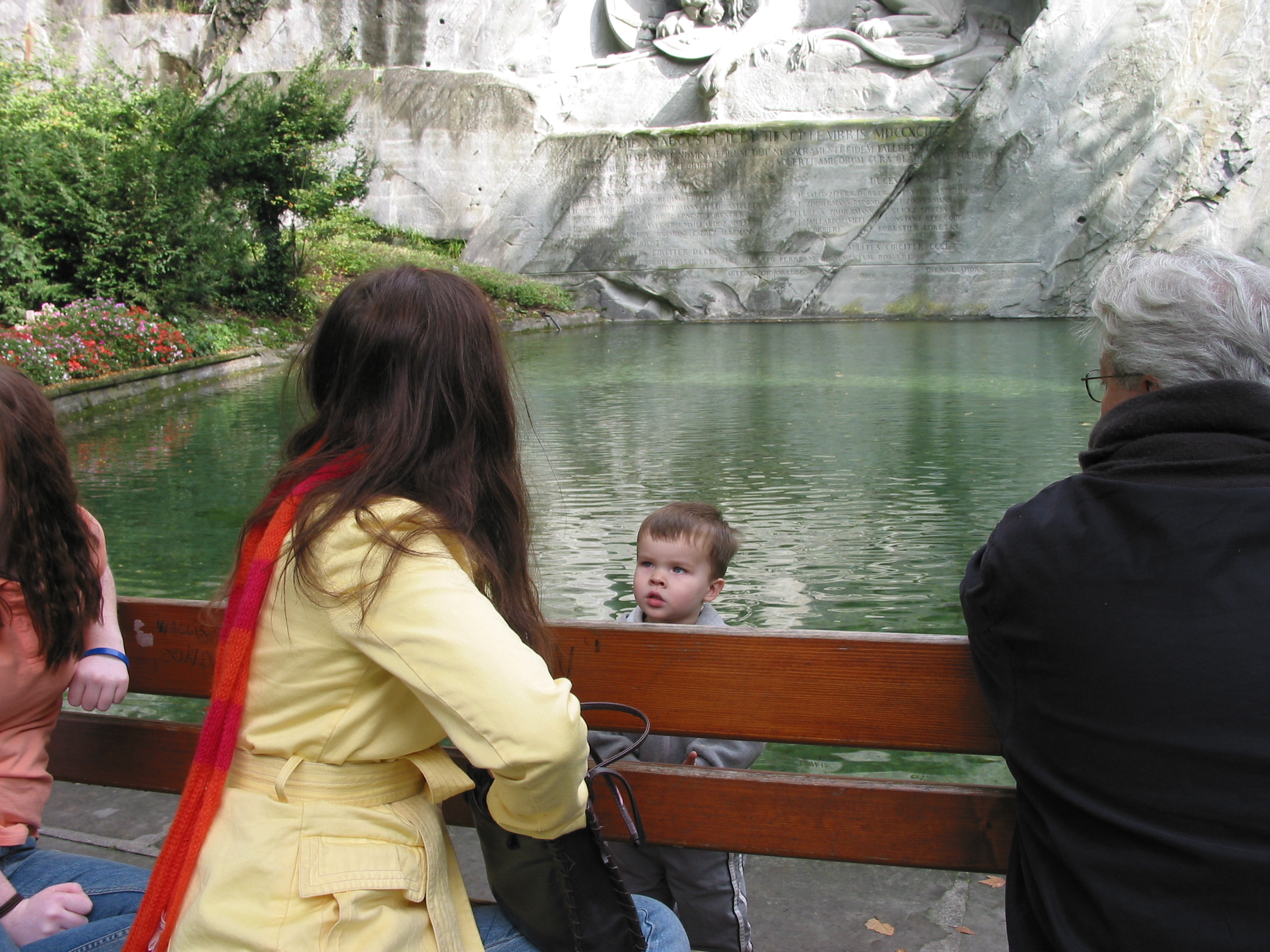 Europe Trip 2005 - Switzerland (Lucerne - The Lion Monument, Swiss Fondue, Scary Masks)