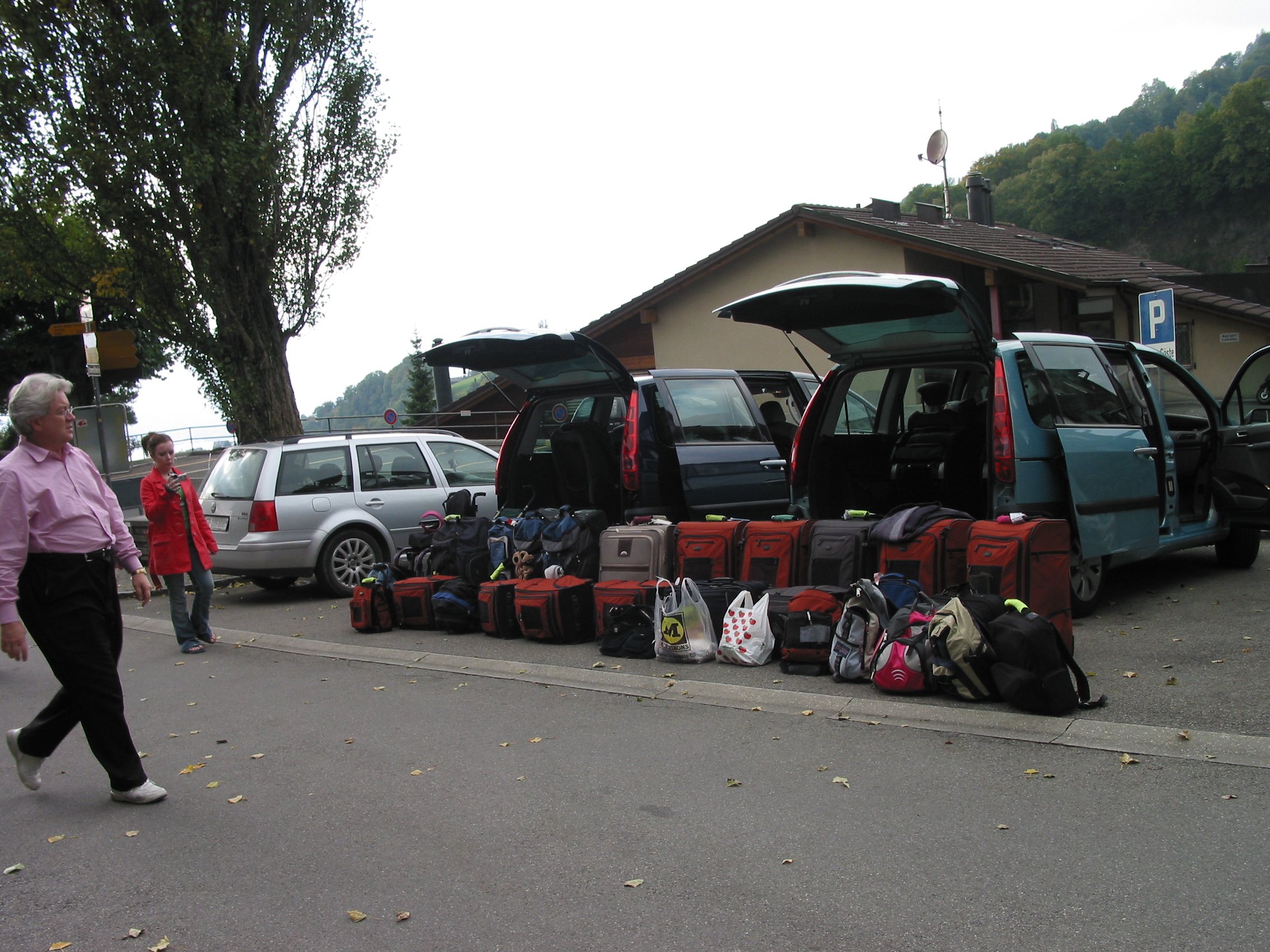 Europe Trip 2005 - Switzerland (Sigisvil - Lodge in the Alps, Swiss Cow Bells, Waterfall Hike, German Potato Salad, Spaetzle)