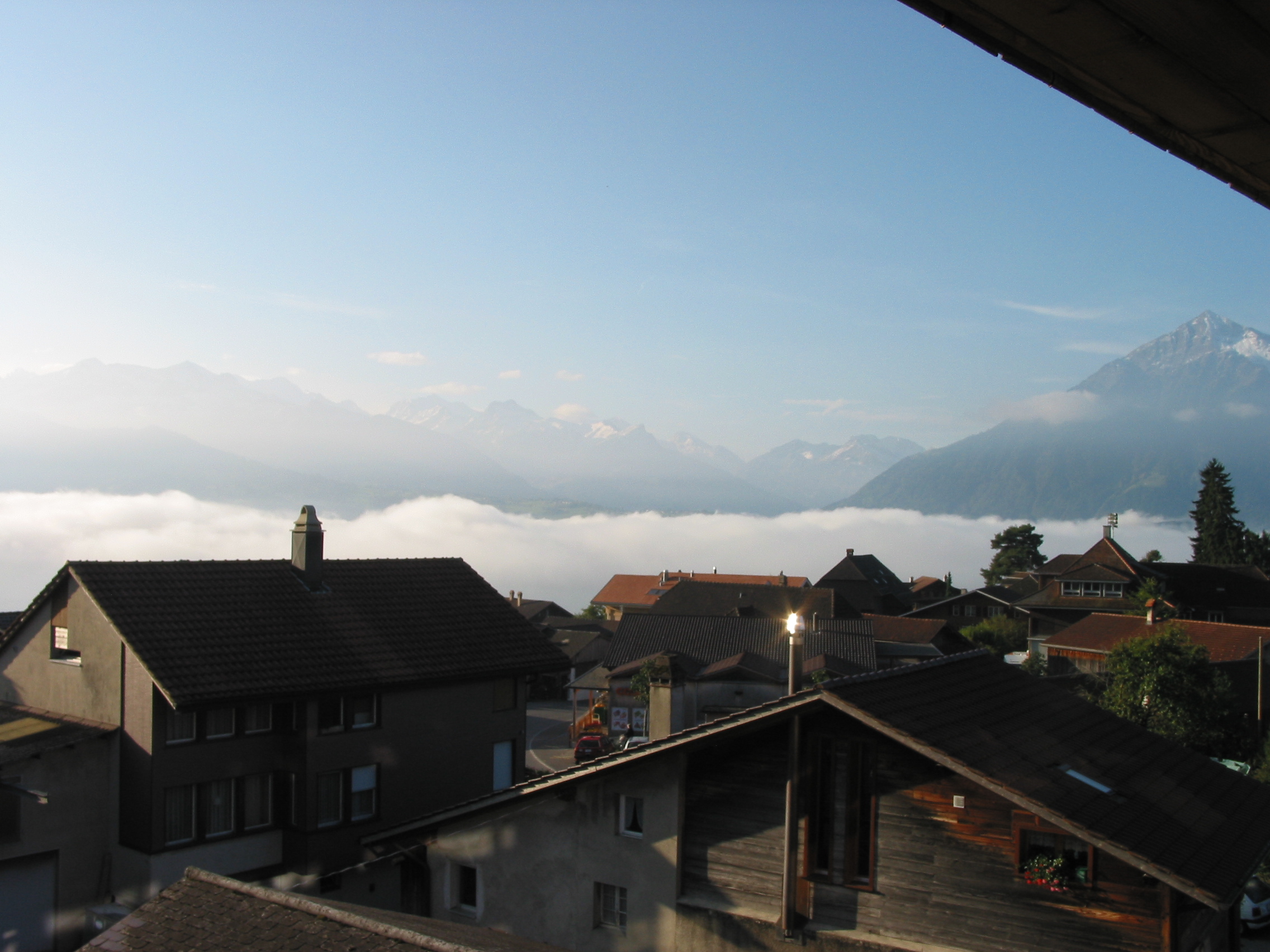 Europe Trip 2005 - Switzerland (Sigisvil - Lodge in the Alps, Swiss Cow Bells, Waterfall Hike, German Potato Salad, Spaetzle)