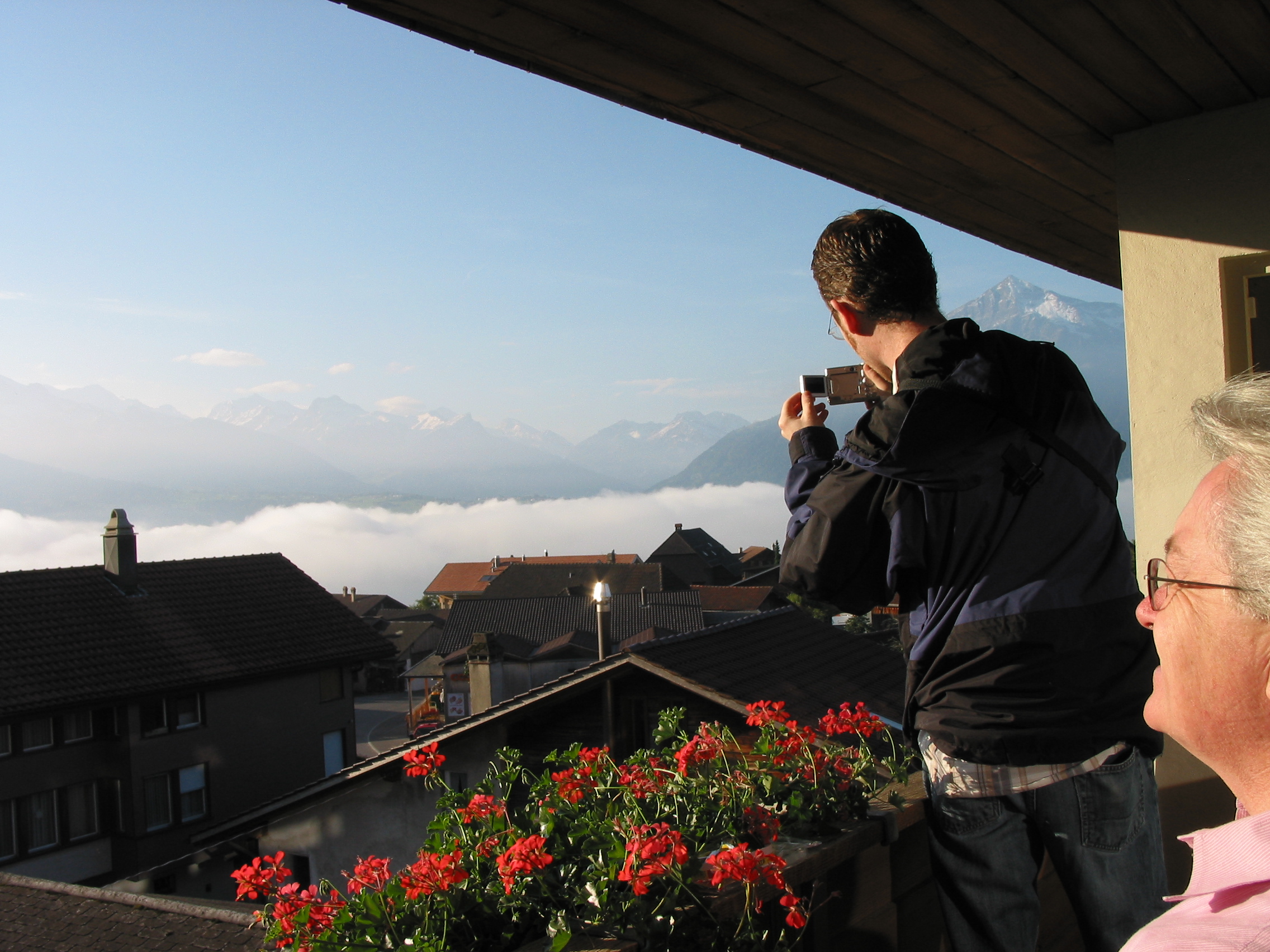 Europe Trip 2005 - Switzerland (Sigisvil - Lodge in the Alps, Swiss Cow Bells, Waterfall Hike, German Potato Salad, Spaetzle)
