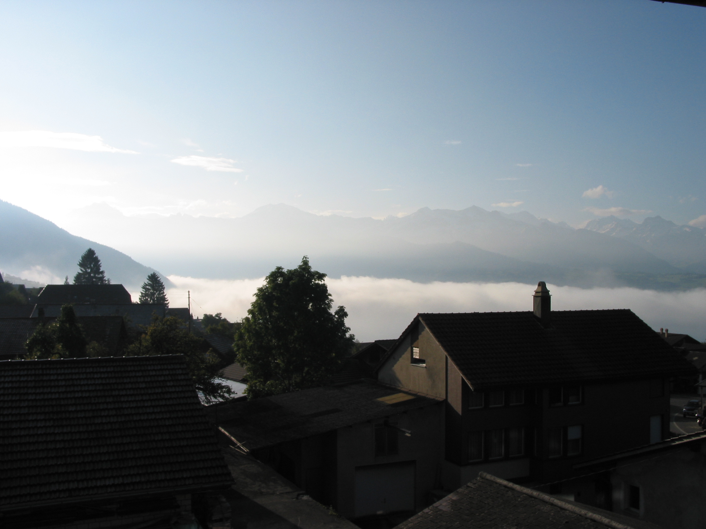 Europe Trip 2005 - Switzerland (Sigisvil - Lodge in the Alps, Swiss Cow Bells, Waterfall Hike, German Potato Salad, Spaetzle)