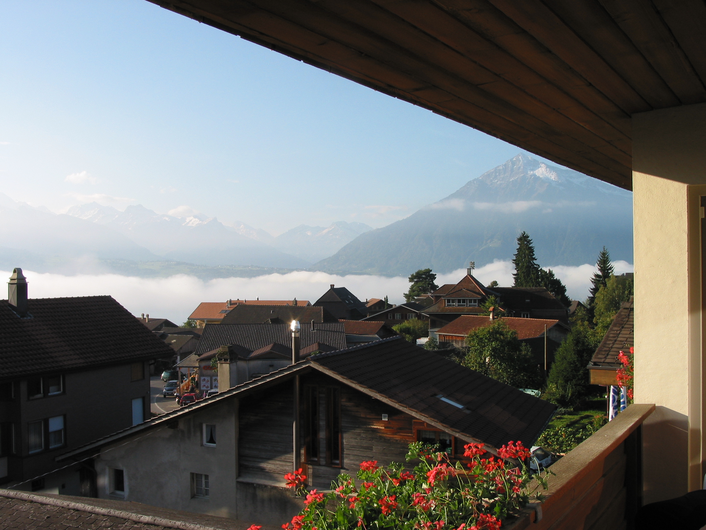 Europe Trip 2005 - Switzerland (Sigisvil - Lodge in the Alps, Swiss Cow Bells, Waterfall Hike, German Potato Salad, Spaetzle)