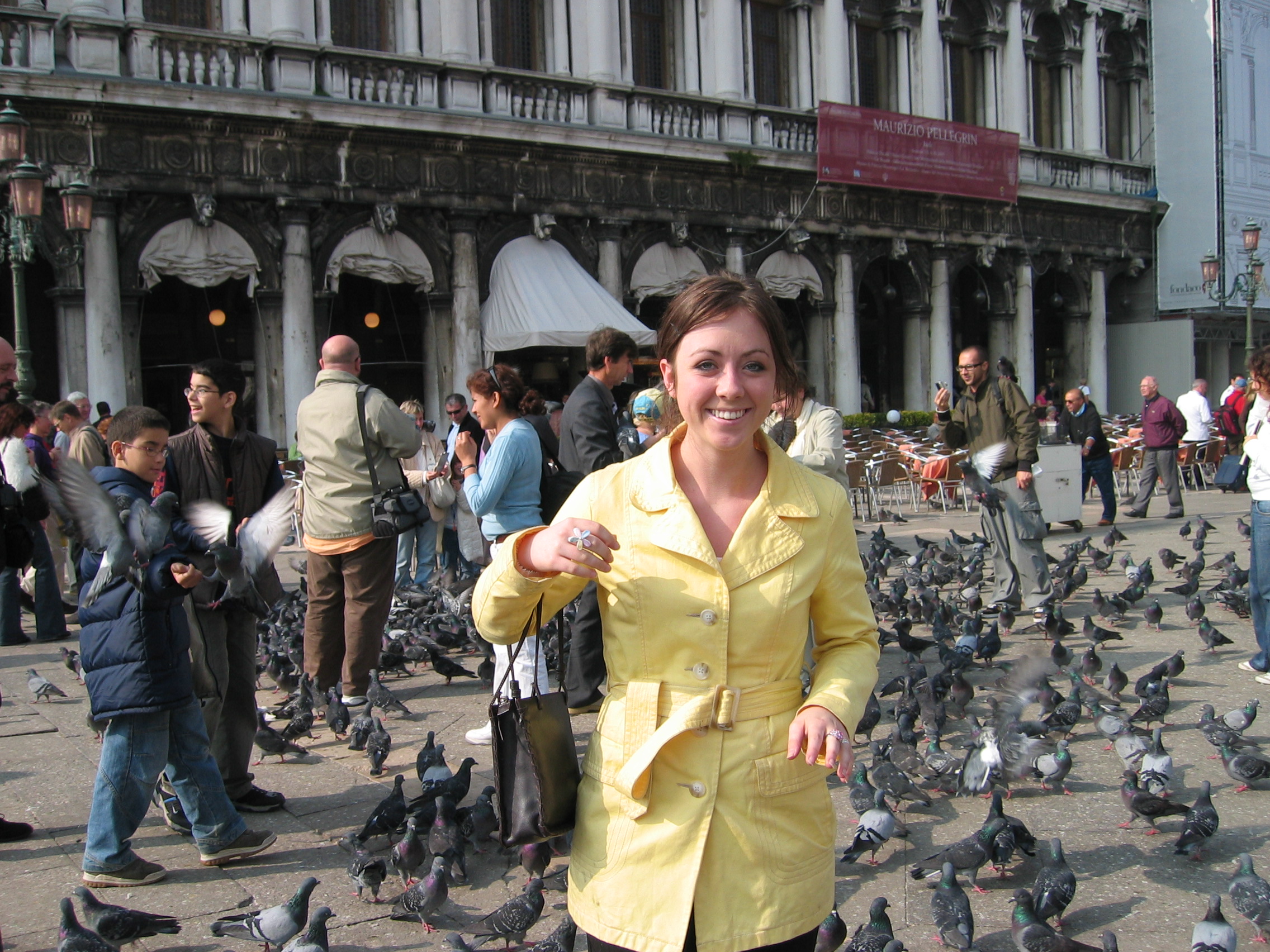 Europe Trip 2005 - Italy (Venice - Pigeons, St Mark's Basilica / Square / Clocktower, Gondola Ride, Gelato)