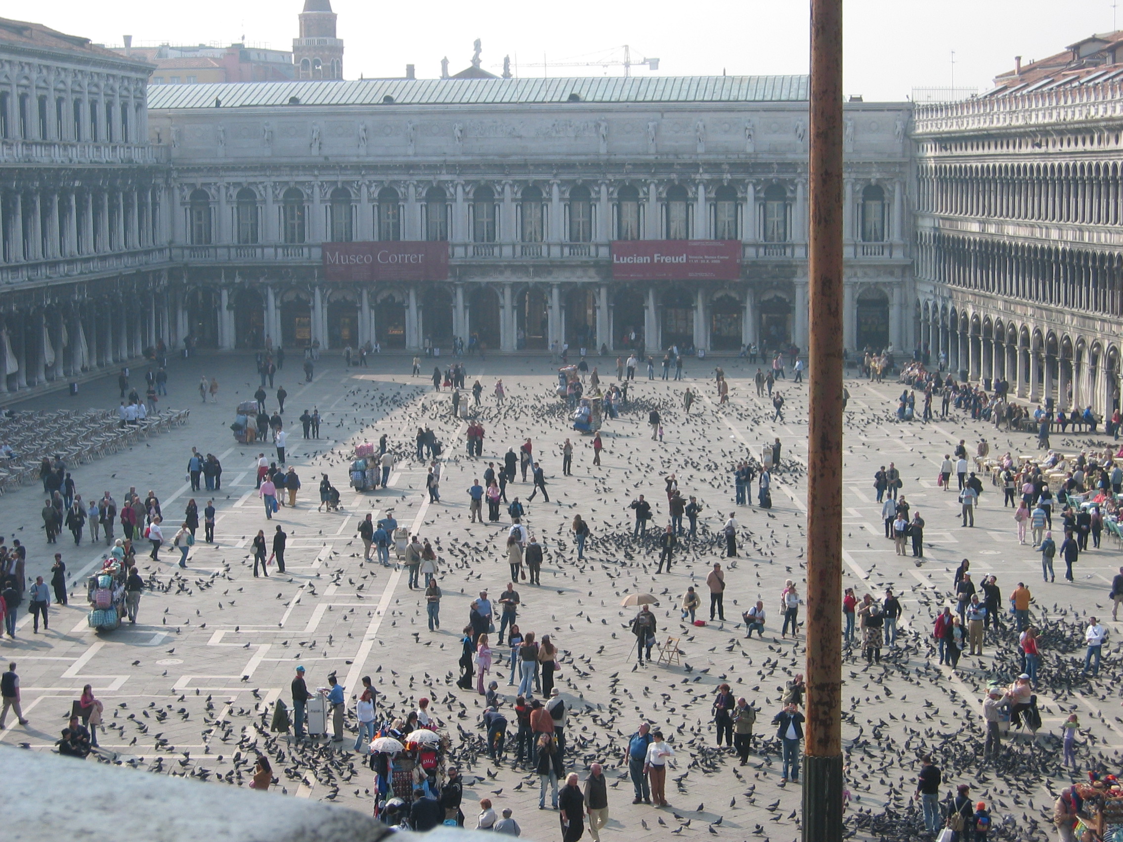 Europe Trip 2005 - Italy (Venice - Pigeons, St Mark's Basilica / Square / Clocktower, Gondola Ride, Gelato)