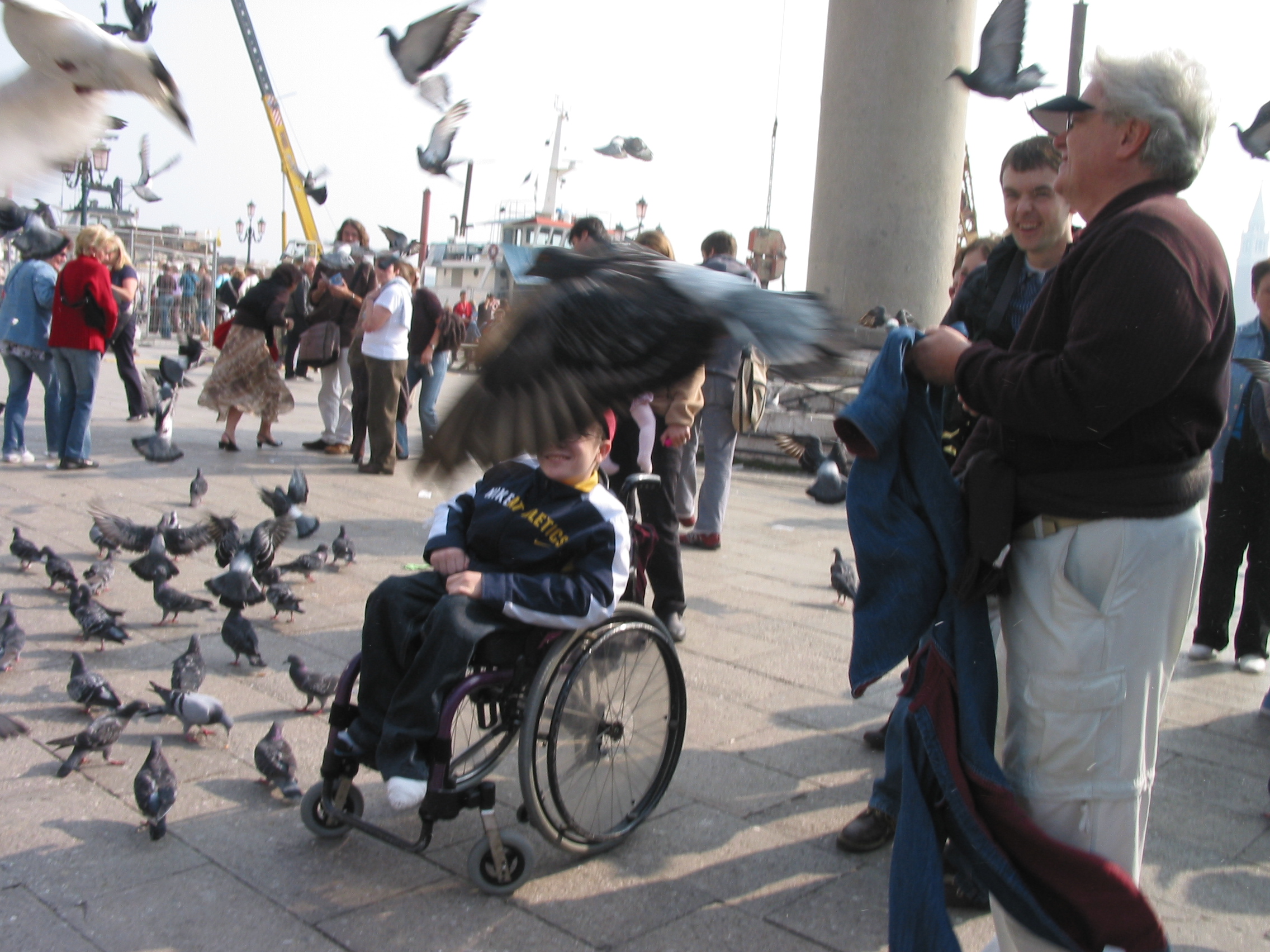 Europe Trip 2005 - Italy (Venice - Pigeons, St Mark's Basilica / Square / Clocktower, Gondola Ride, Gelato)