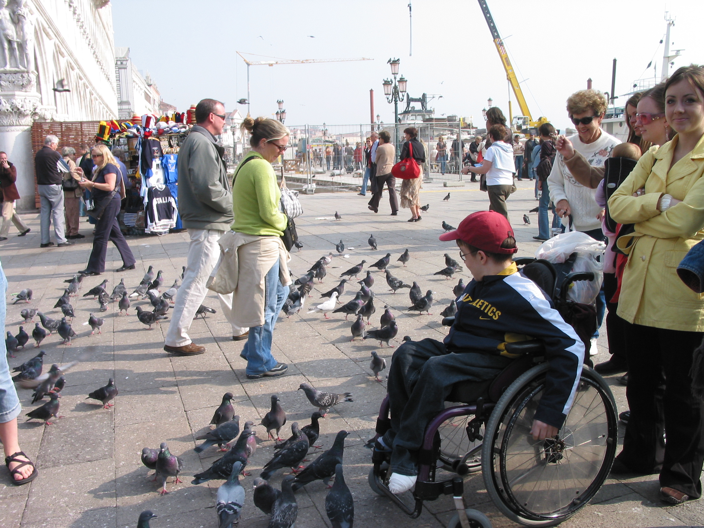 Europe Trip 2005 - Italy (Venice - Pigeons, St Mark's Basilica / Square / Clocktower, Gondola Ride, Gelato)