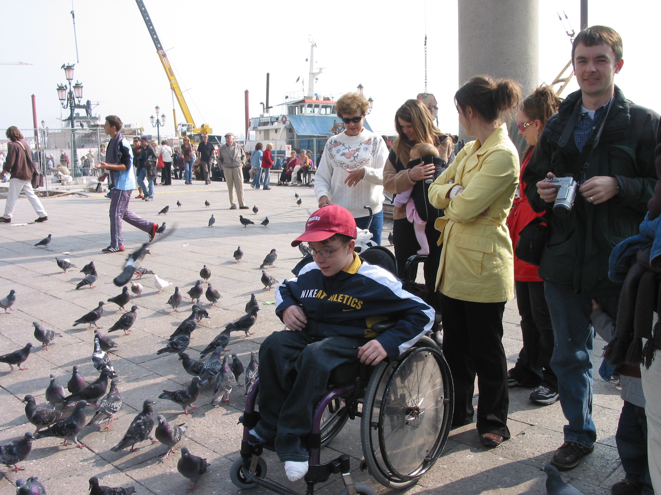 Europe Trip 2005 - Italy (Venice - Pigeons, St Mark's Basilica / Square / Clocktower, Gondola Ride, Gelato)
