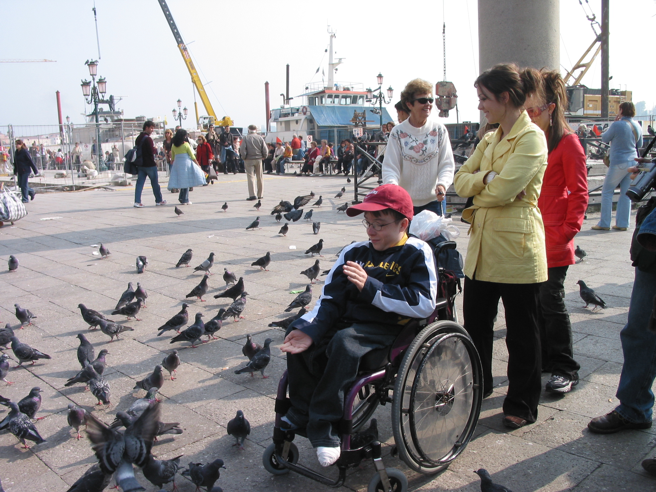 Europe Trip 2005 - Italy (Venice - Pigeons, St Mark's Basilica / Square / Clocktower, Gondola Ride, Gelato)