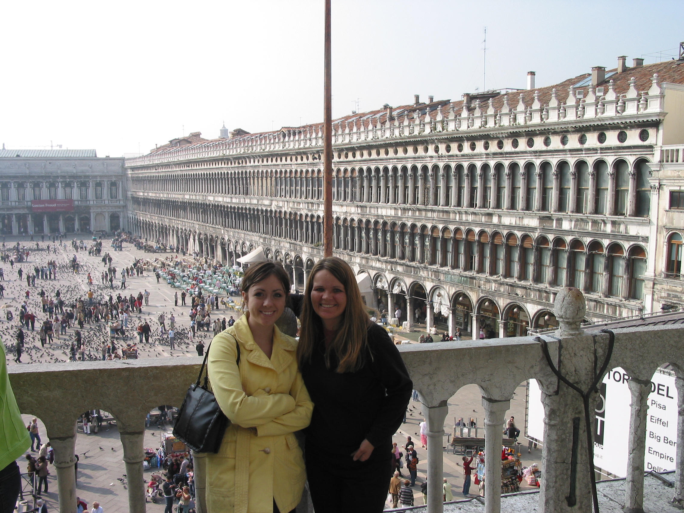 Europe Trip 2005 - Italy (Venice - Pigeons, St Mark's Basilica / Square / Clocktower, Gondola Ride, Gelato)