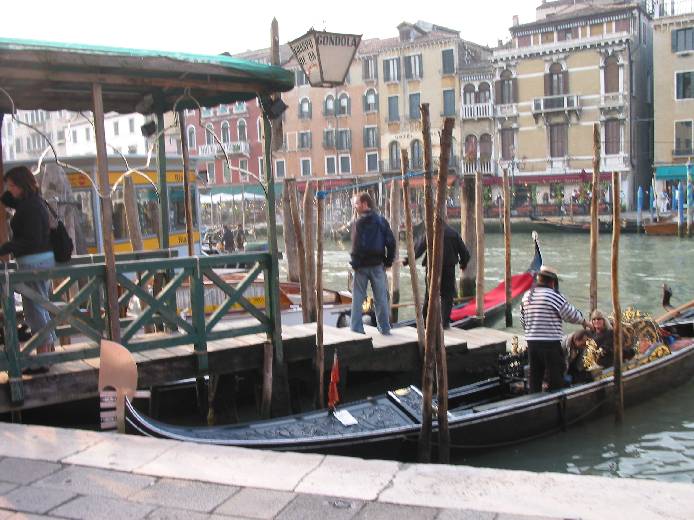 Europe Trip 2005 - Italy (Venice - Pigeons, St Mark's Basilica / Square / Clocktower, Gondola Ride, Gelato)