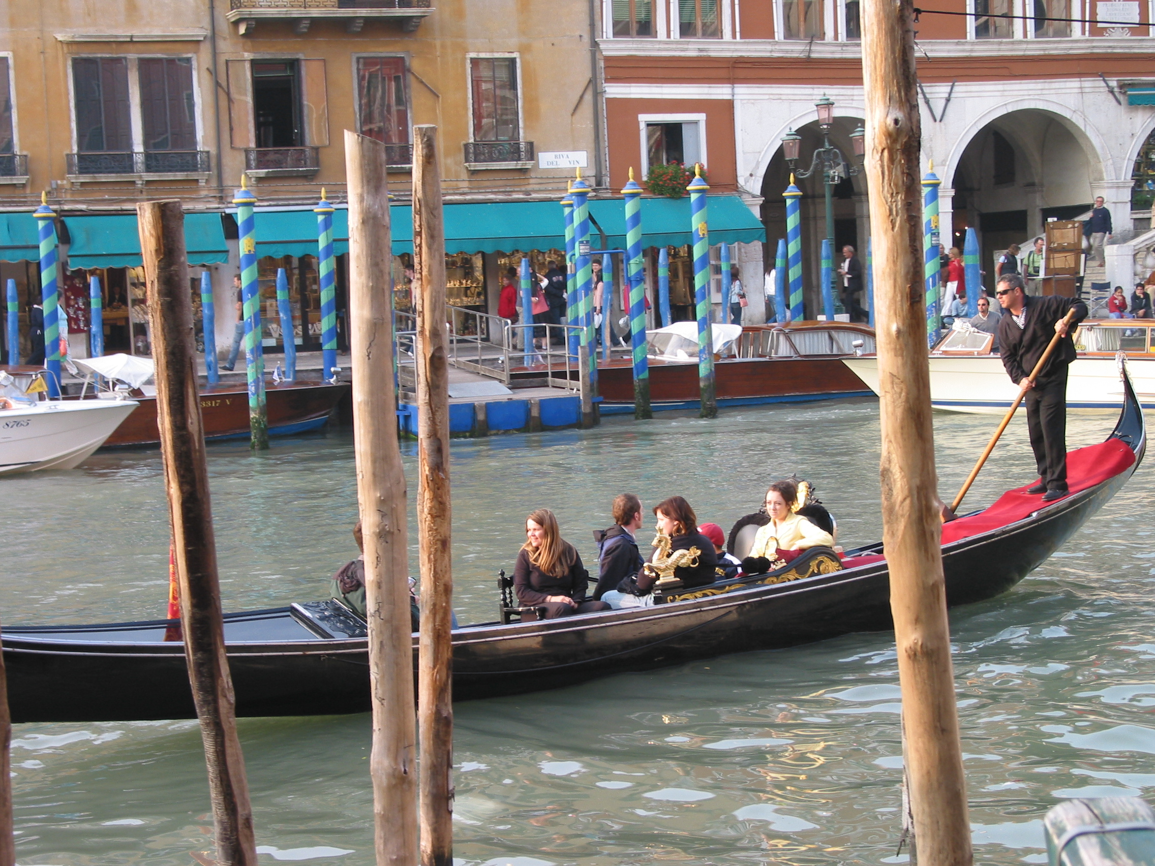 Europe Trip 2005 - Italy (Venice - Pigeons, St Mark's Basilica / Square / Clocktower, Gondola Ride, Gelato)