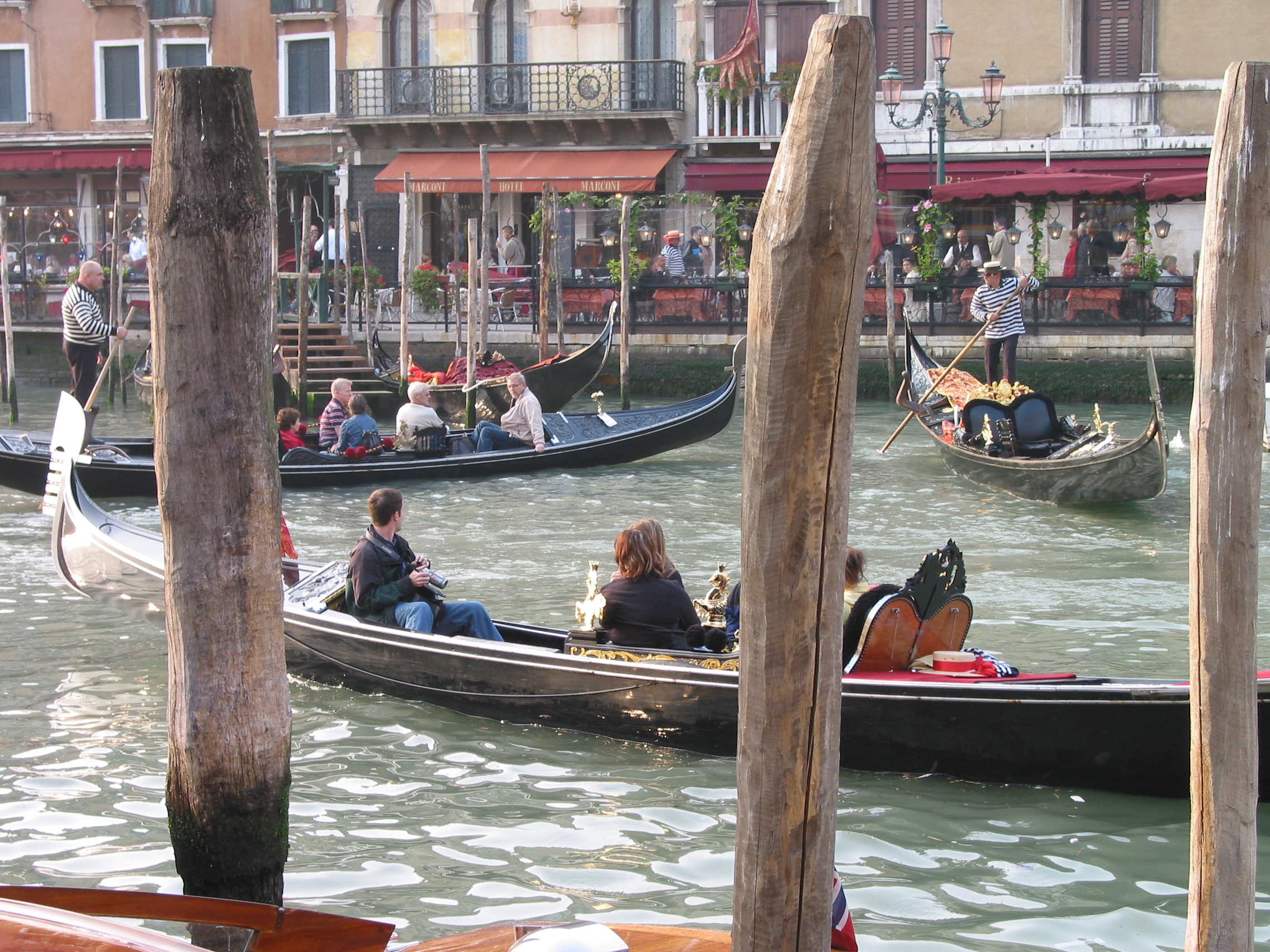 Europe Trip 2005 - Italy (Venice - Pigeons, St Mark's Basilica / Square / Clocktower, Gondola Ride, Gelato)