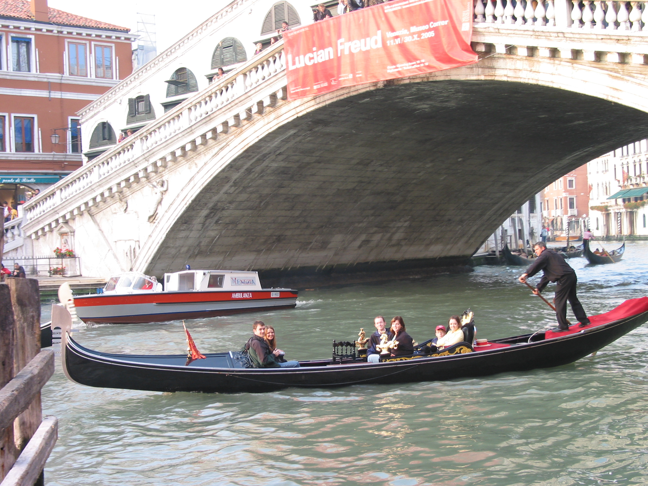 Europe Trip 2005 - Italy (Venice - Pigeons, St Mark's Basilica / Square / Clocktower, Gondola Ride, Gelato)