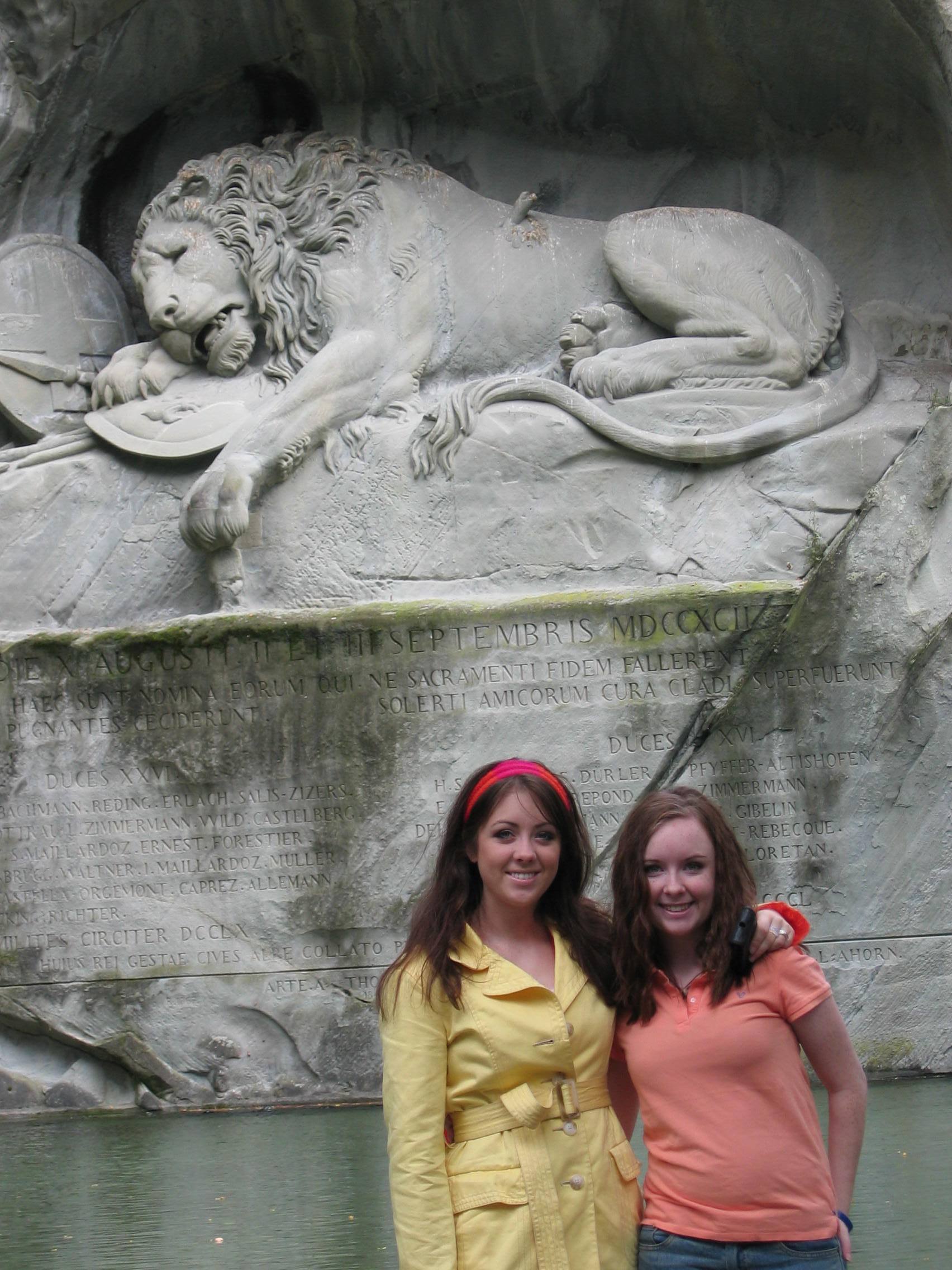 Europe Trip 2005 - Switzerland (Lucerne - The Lion Monument, Swiss Fondue, Scary Masks)