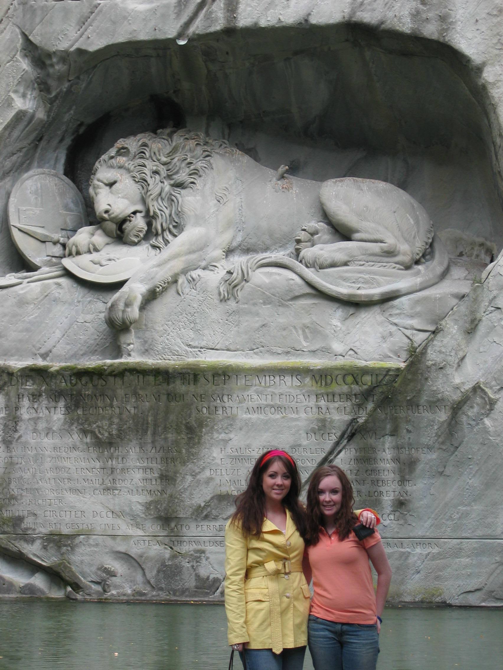 Europe Trip 2005 - Switzerland (Lucerne - The Lion Monument, Swiss Fondue, Scary Masks)