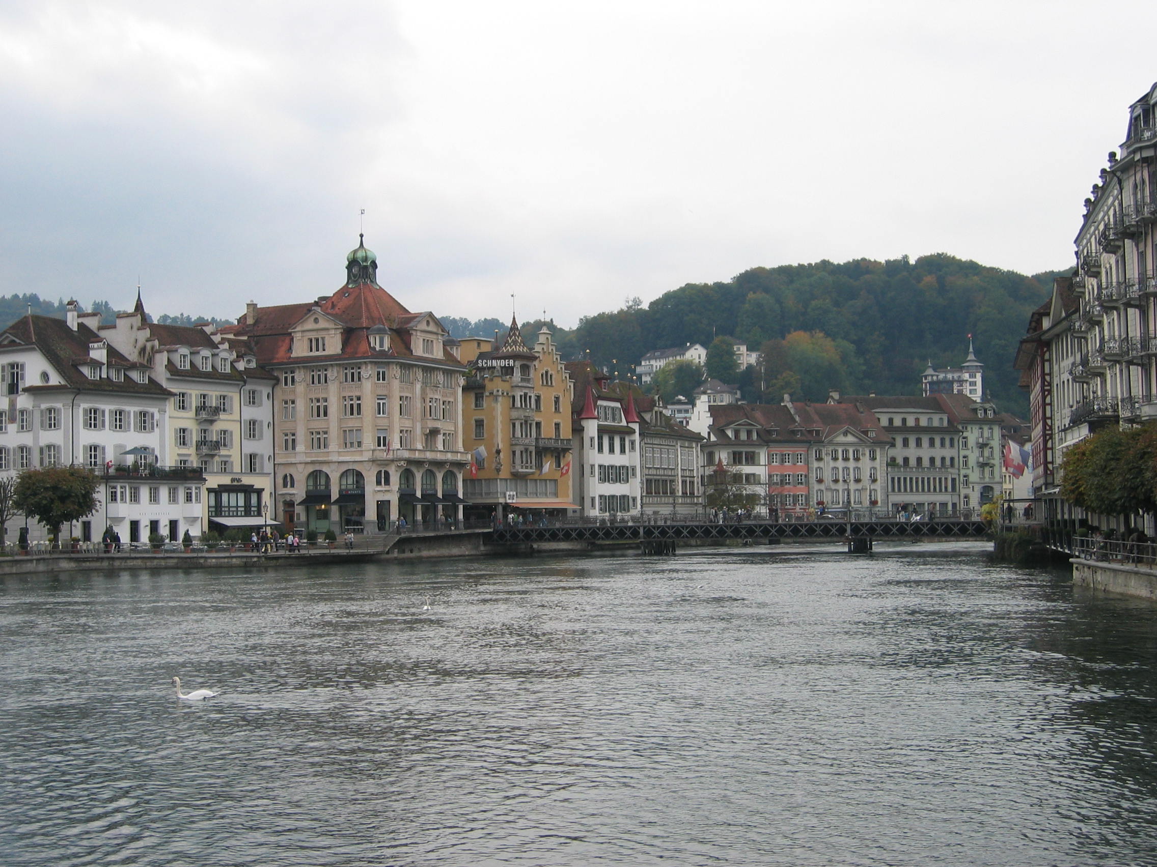 Europe Trip 2005 - Switzerland (Lucerne - The Lion Monument, Swiss Fondue, Scary Masks)