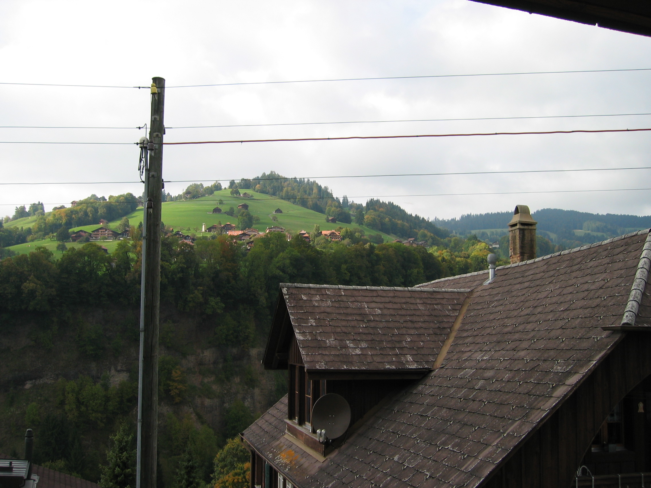 Europe Trip 2005 - Switzerland (Sigisvil - Lodge in the Alps, Swiss Cow Bells, Waterfall Hike, German Potato Salad, Spaetzle)