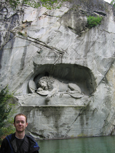 Europe Trip 2005 - Switzerland (Lucerne - The Lion Monument, Swiss Fondue, Scary Masks)