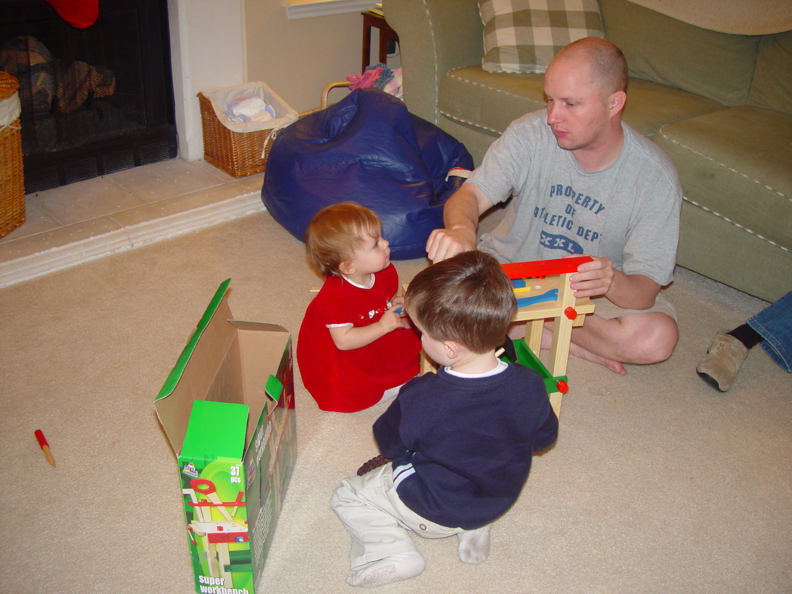 Christmas 2005 - Decorating the Christmas Tree, Christmas Party, Palmers Arrive