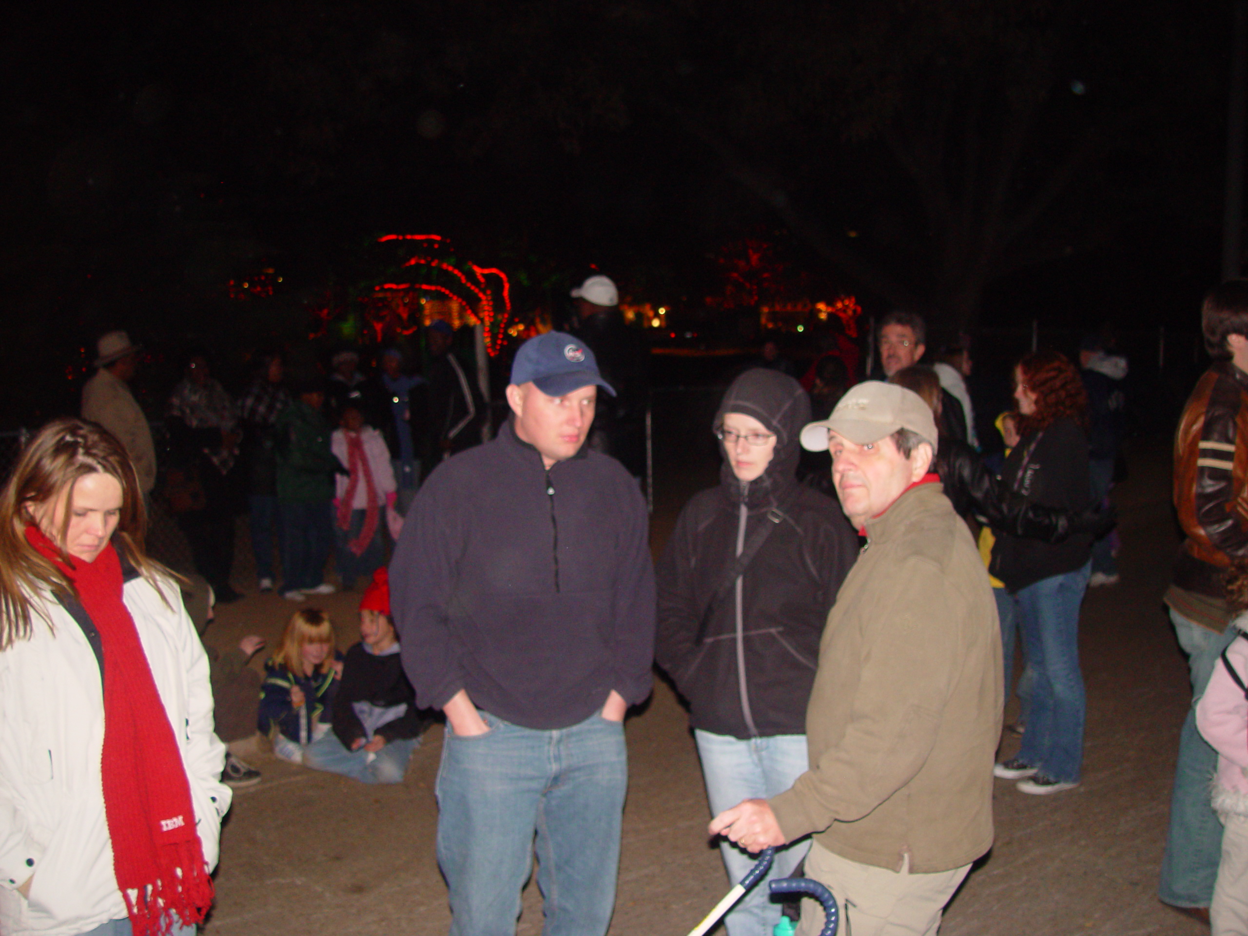 Christmas 2005 - Austin Trail of Lights, Making Cotton Candy