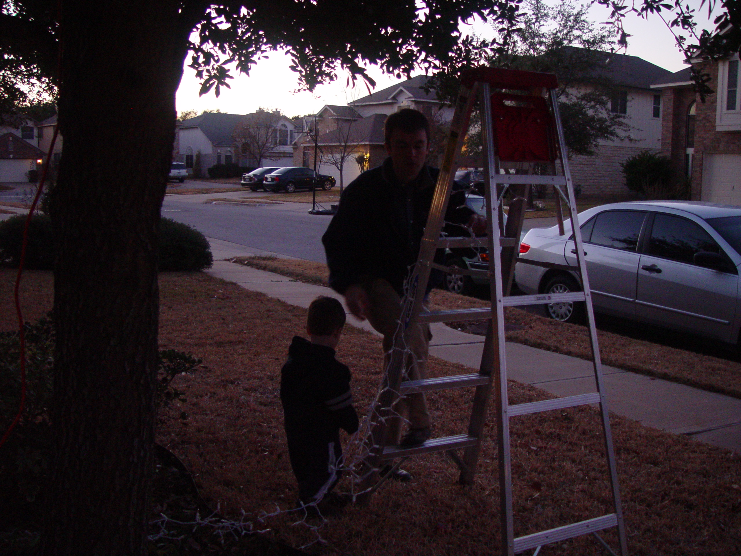 Christmas 2005 - Austin Trail of Lights, Making Cotton Candy