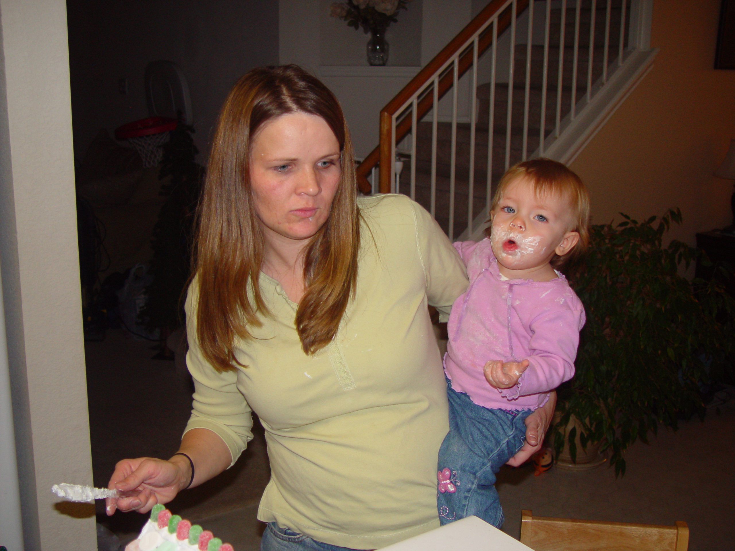 Christmas 2005 - Gingerbread Houses, Blue Bonnet Cafe, Santa's Make-Shift Sleigh