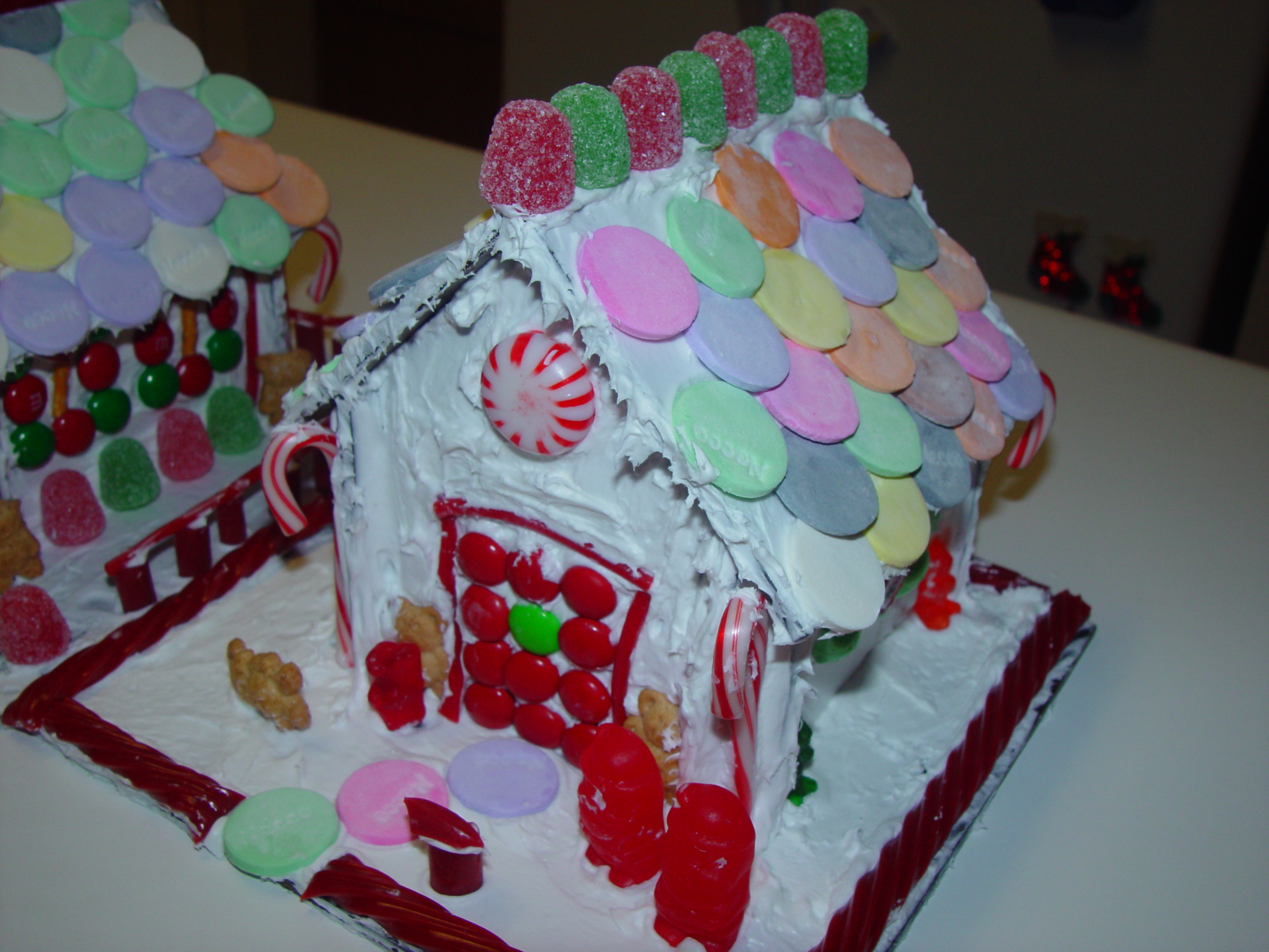 Christmas 2005 - Gingerbread Houses, Blue Bonnet Cafe, Santa's Make-Shift Sleigh