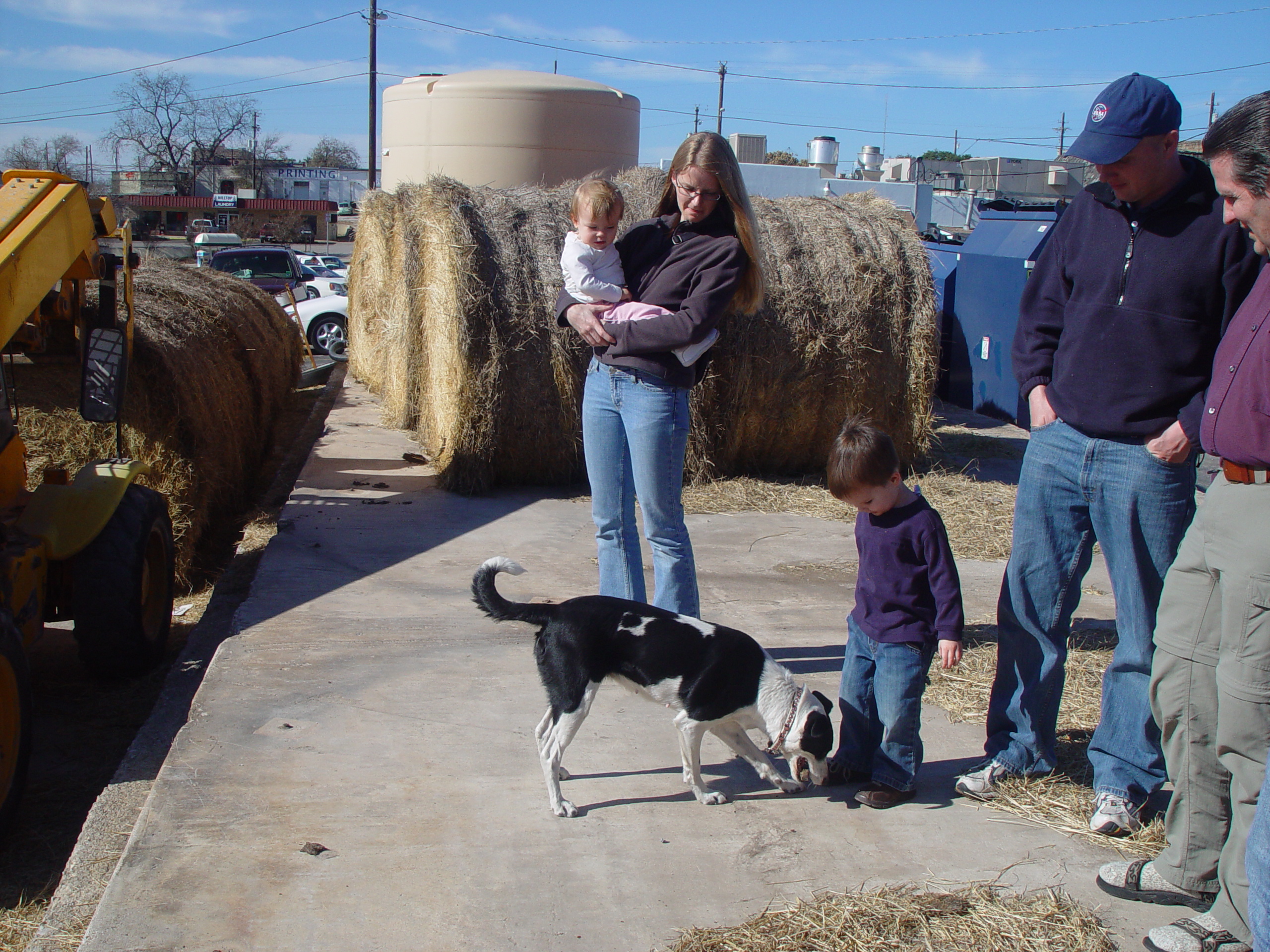 Christmas 2005 - Gingerbread Houses, Blue Bonnet Cafe, Santa's Make-Shift Sleigh